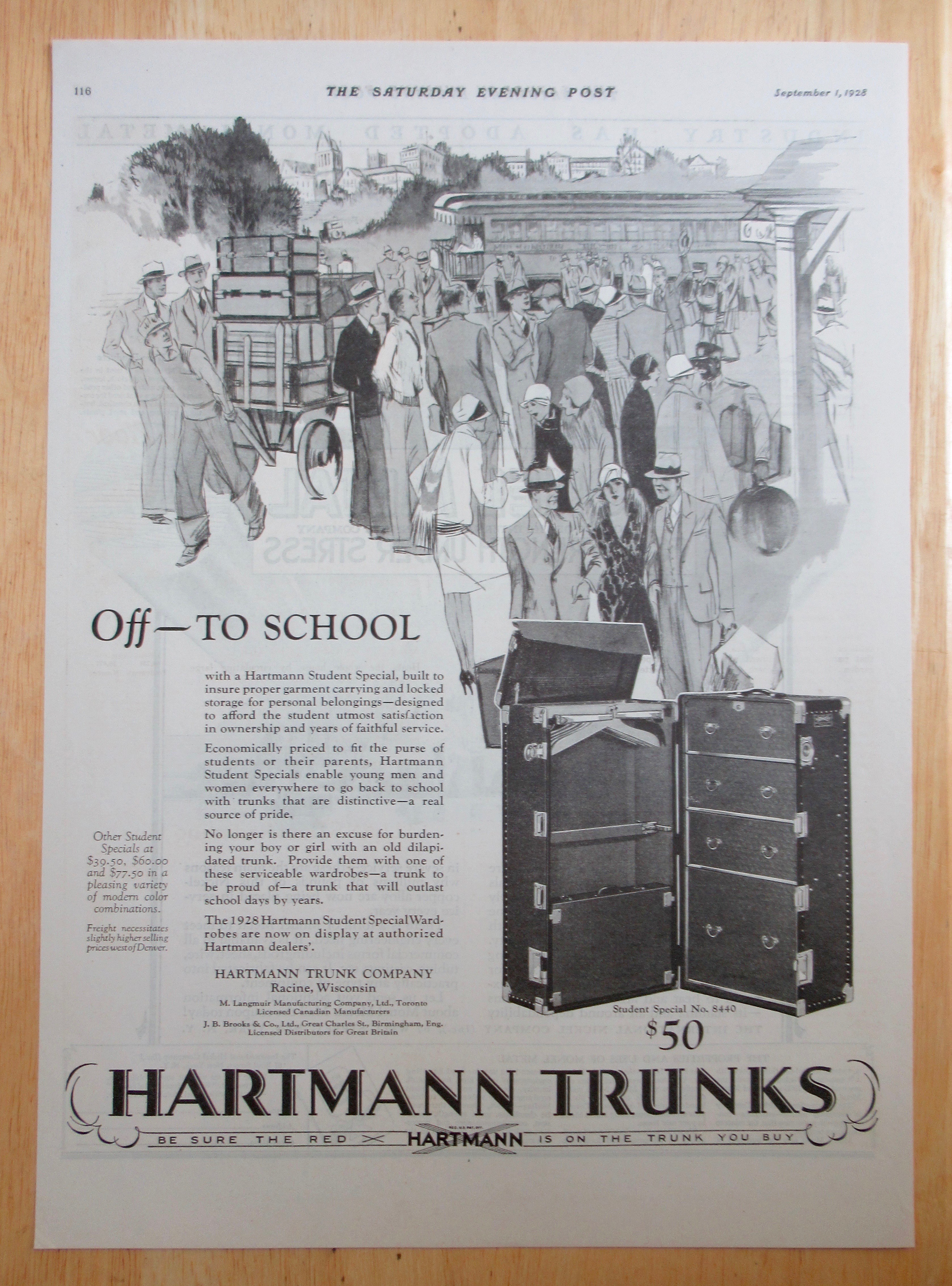 1928 Hartmann Trunks with a Variety of People