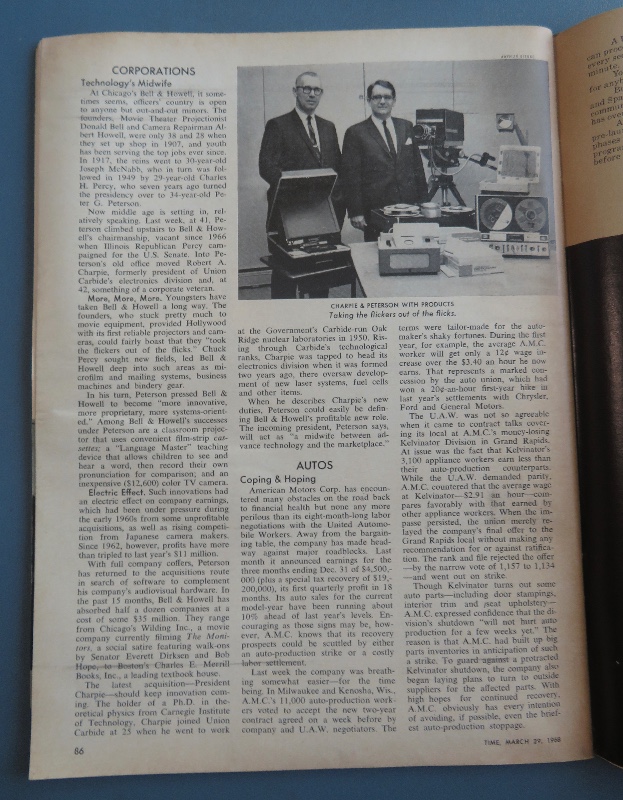Time Magazine March 29, 1968 Monetary Fund's Schweitzer