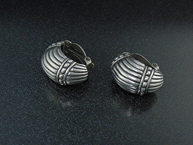 Sterling Silver Clip Earrings Vintage