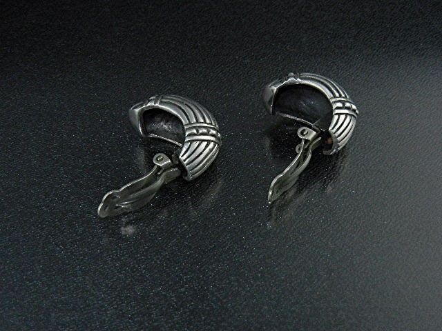Sterling Silver Clip Earrings Vintage