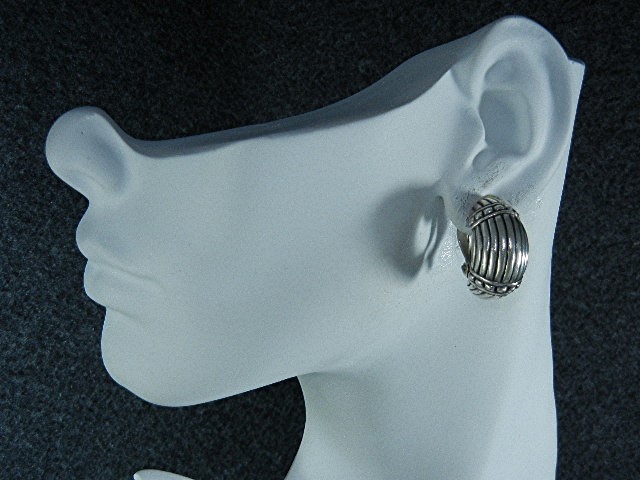 Sterling Silver Clip Earrings Vintage
