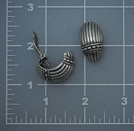 Sterling Silver Clip Earrings Vintage