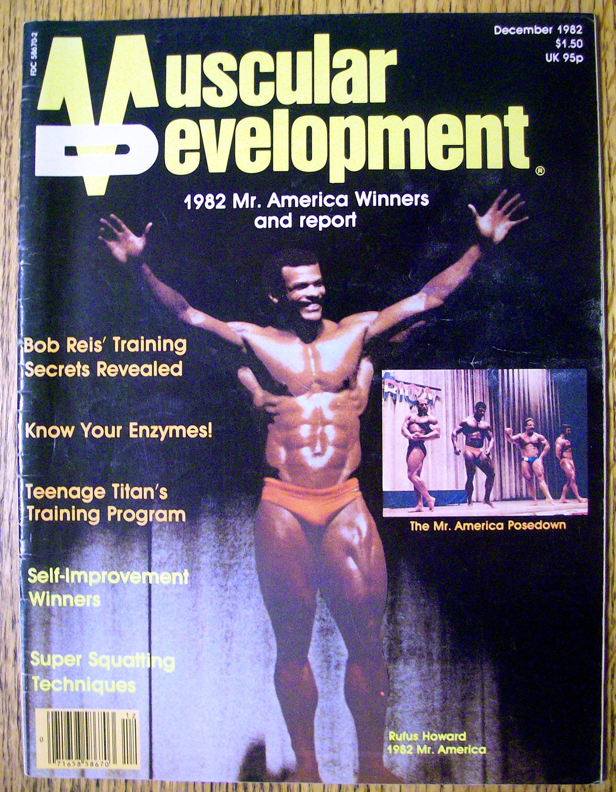 Muscular Development-December 1982-Rufus Howard