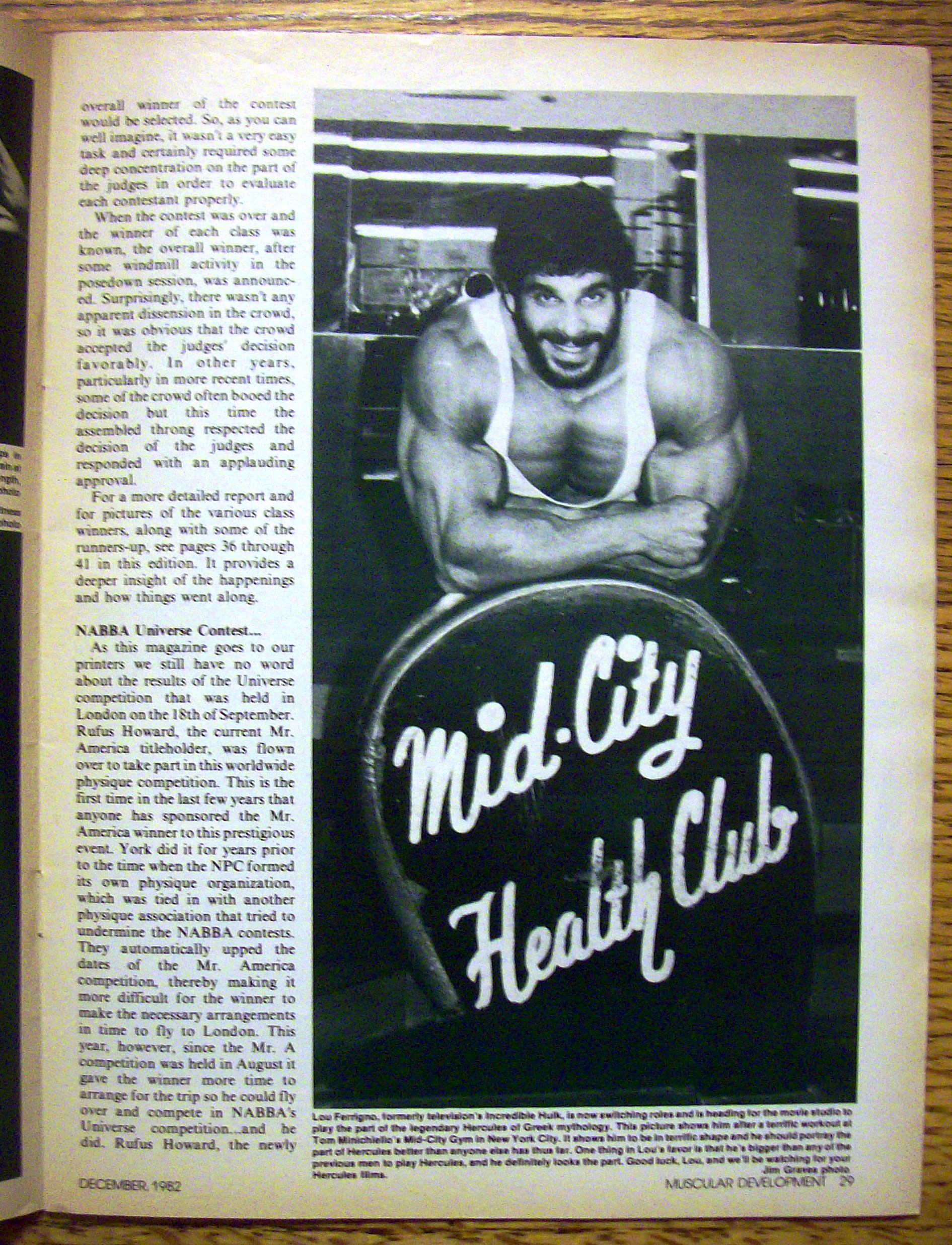 Muscular Development-December 1982-Rufus Howard