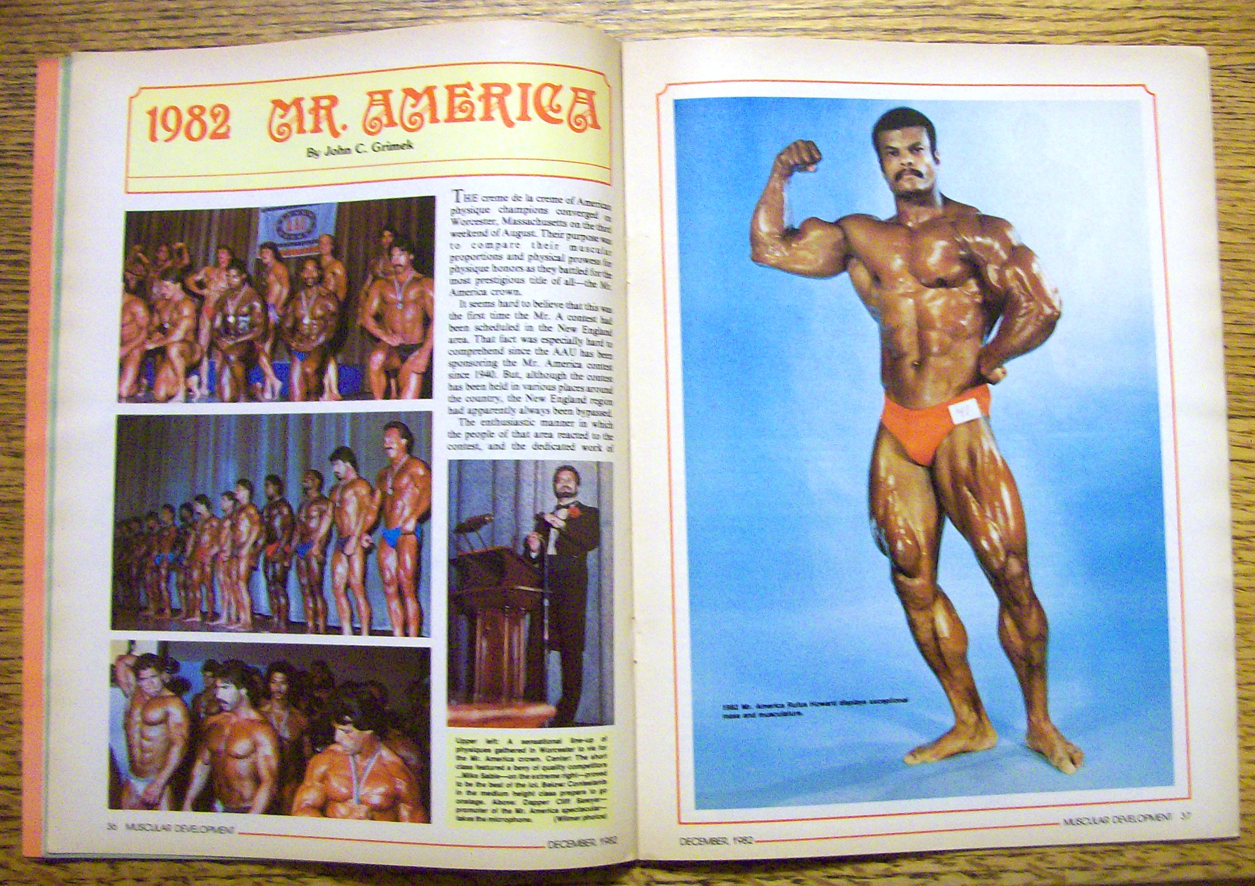 Muscular Development-December 1982-Rufus Howard