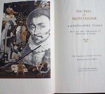 Michel De Montaigne Franklin Library 1982