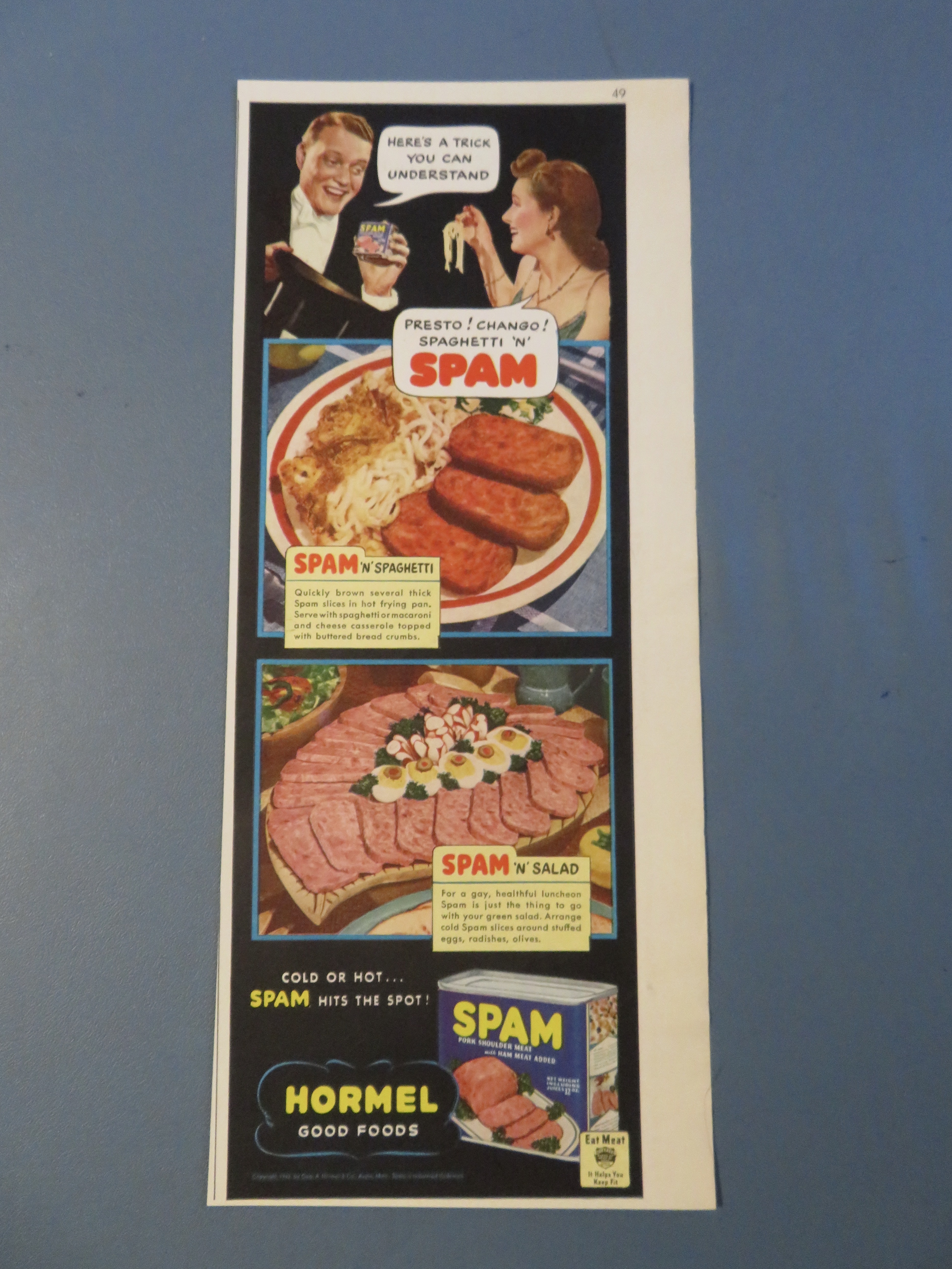 1942 Hormel Spam with Spam & Spaghetti