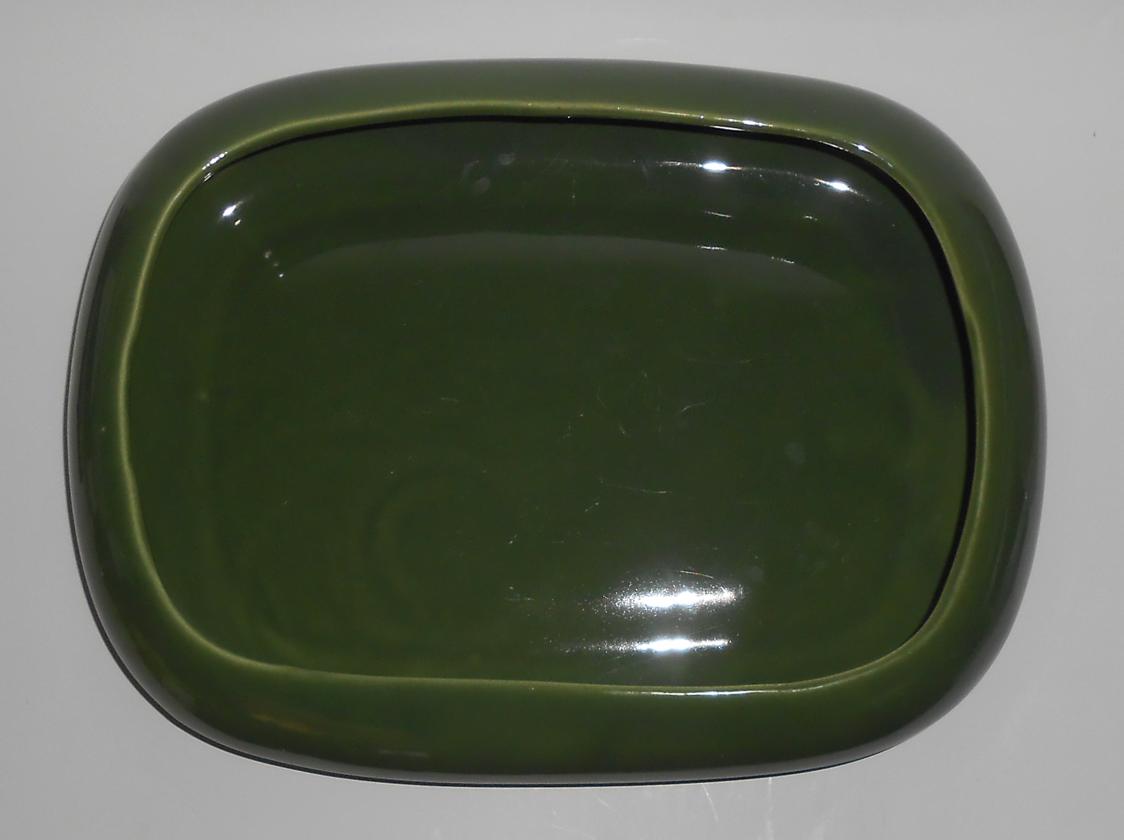 Bauer Pottery Olive Green Florist Art Bowl