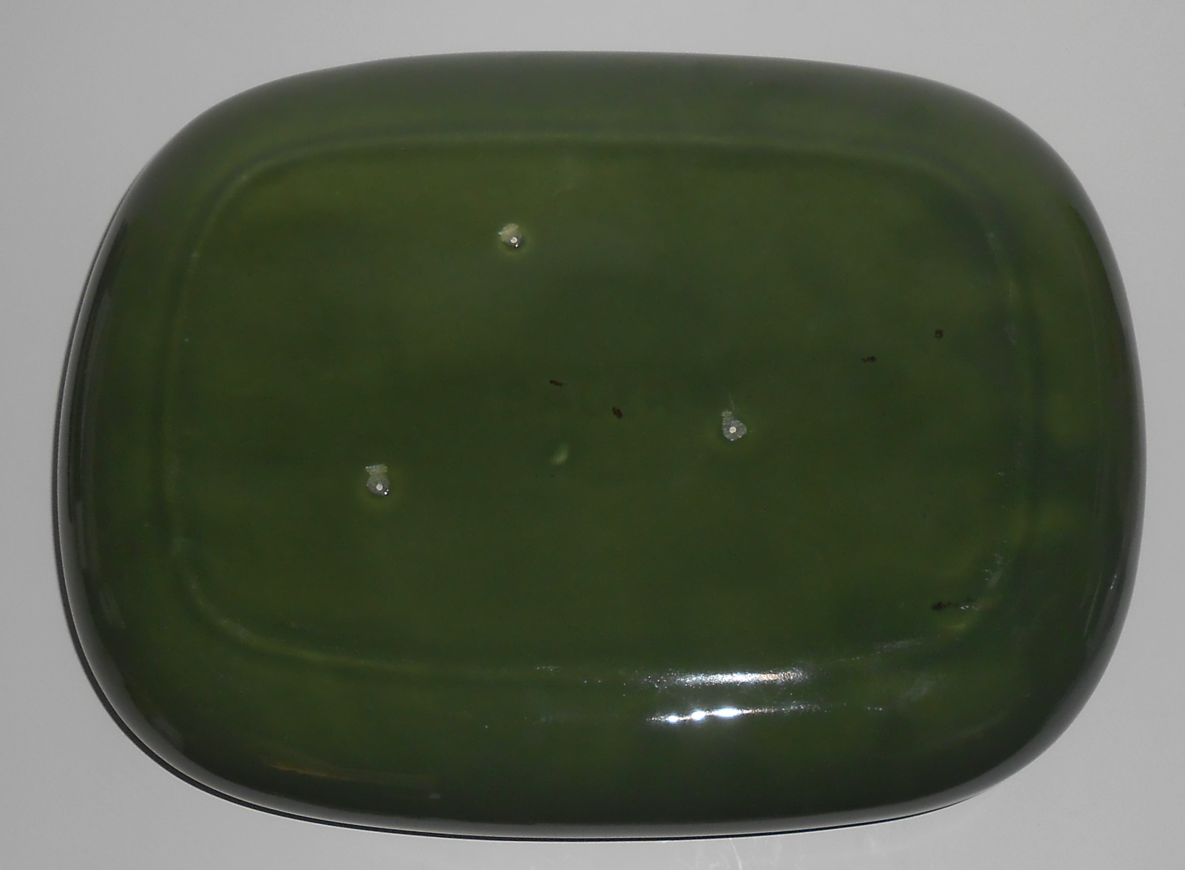 Bauer Pottery Olive Green Florist Art Bowl