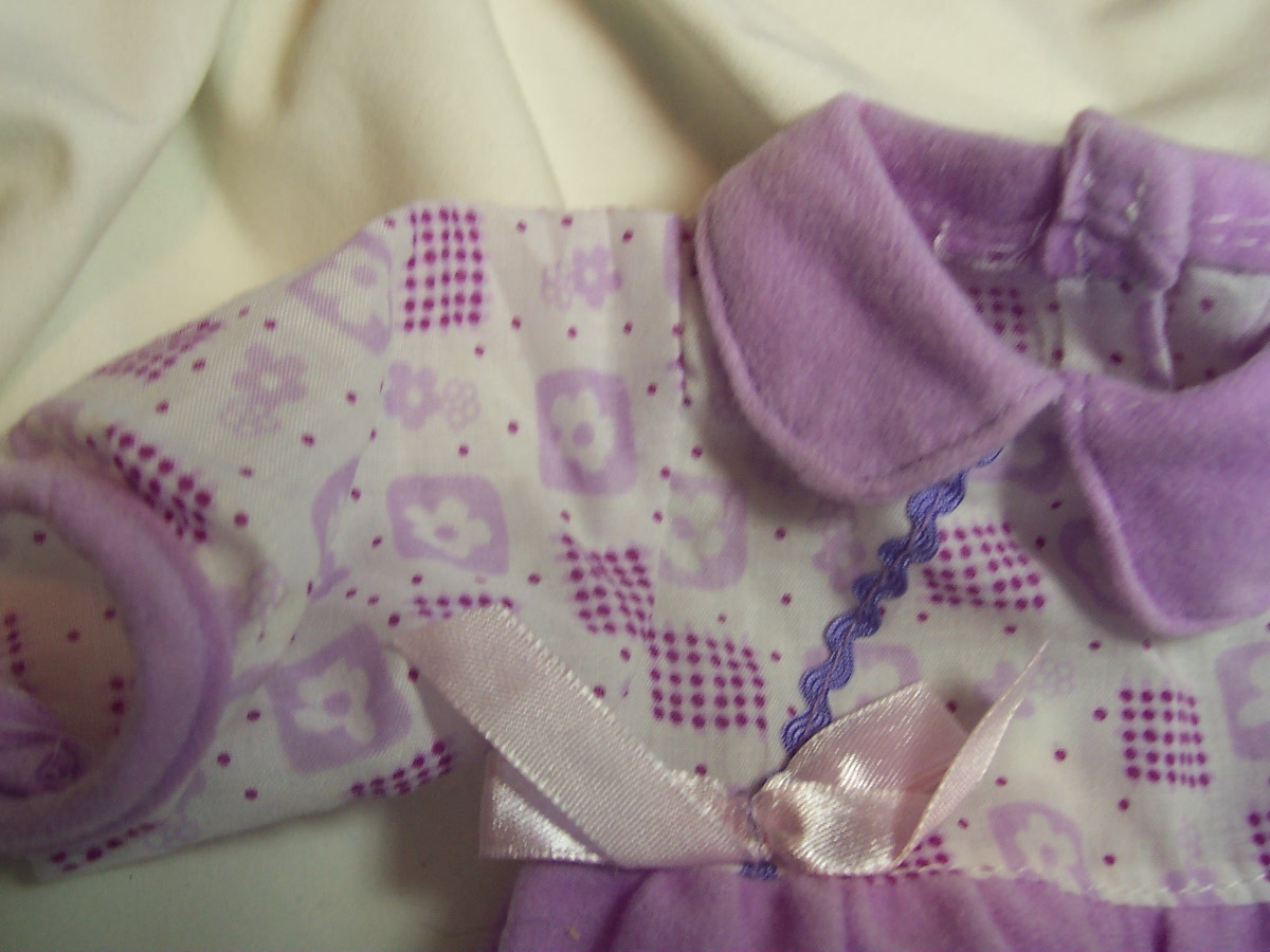 Dolls Clothes Footed Romper Suit
