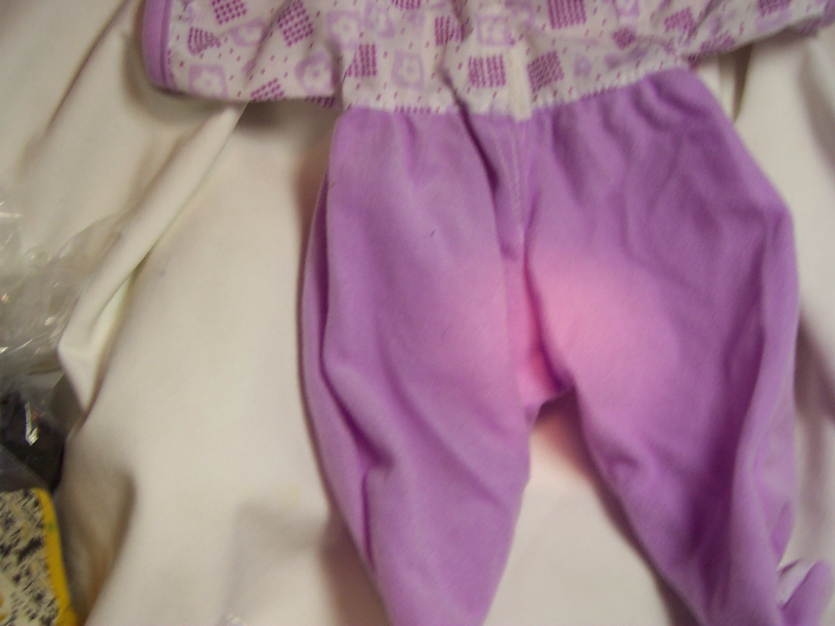 Dolls Clothes Footed Romper Suit
