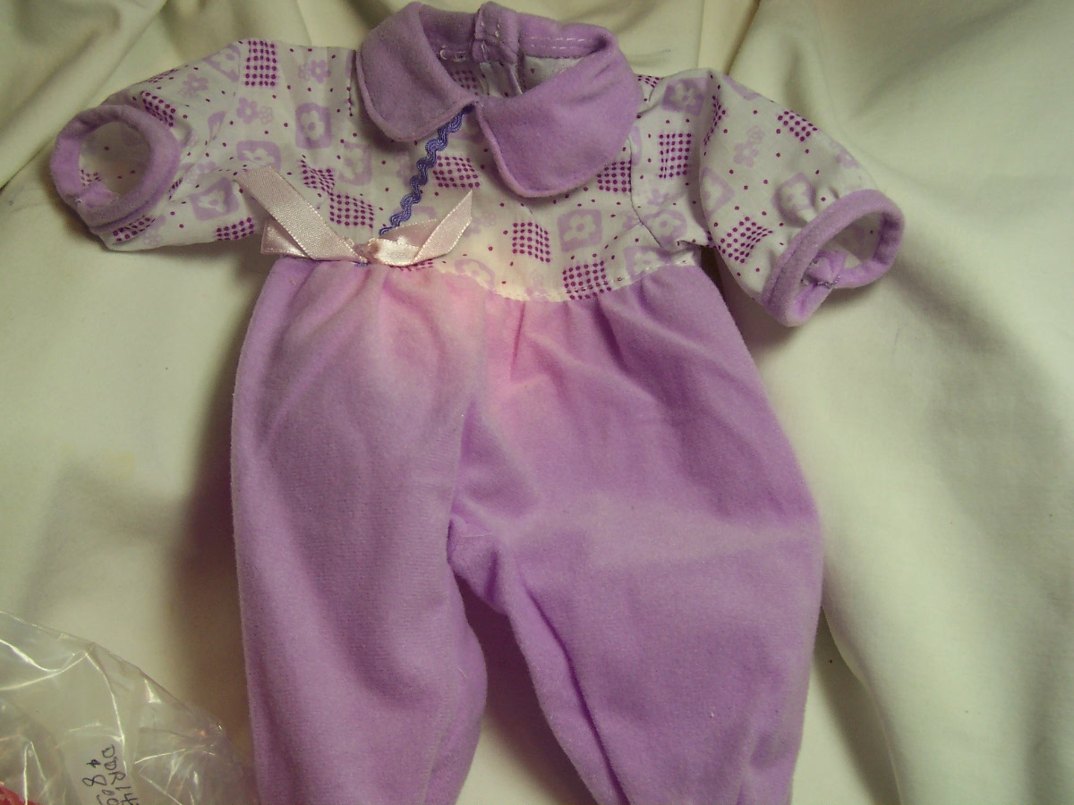 Dolls Clothes Footed Romper Suit