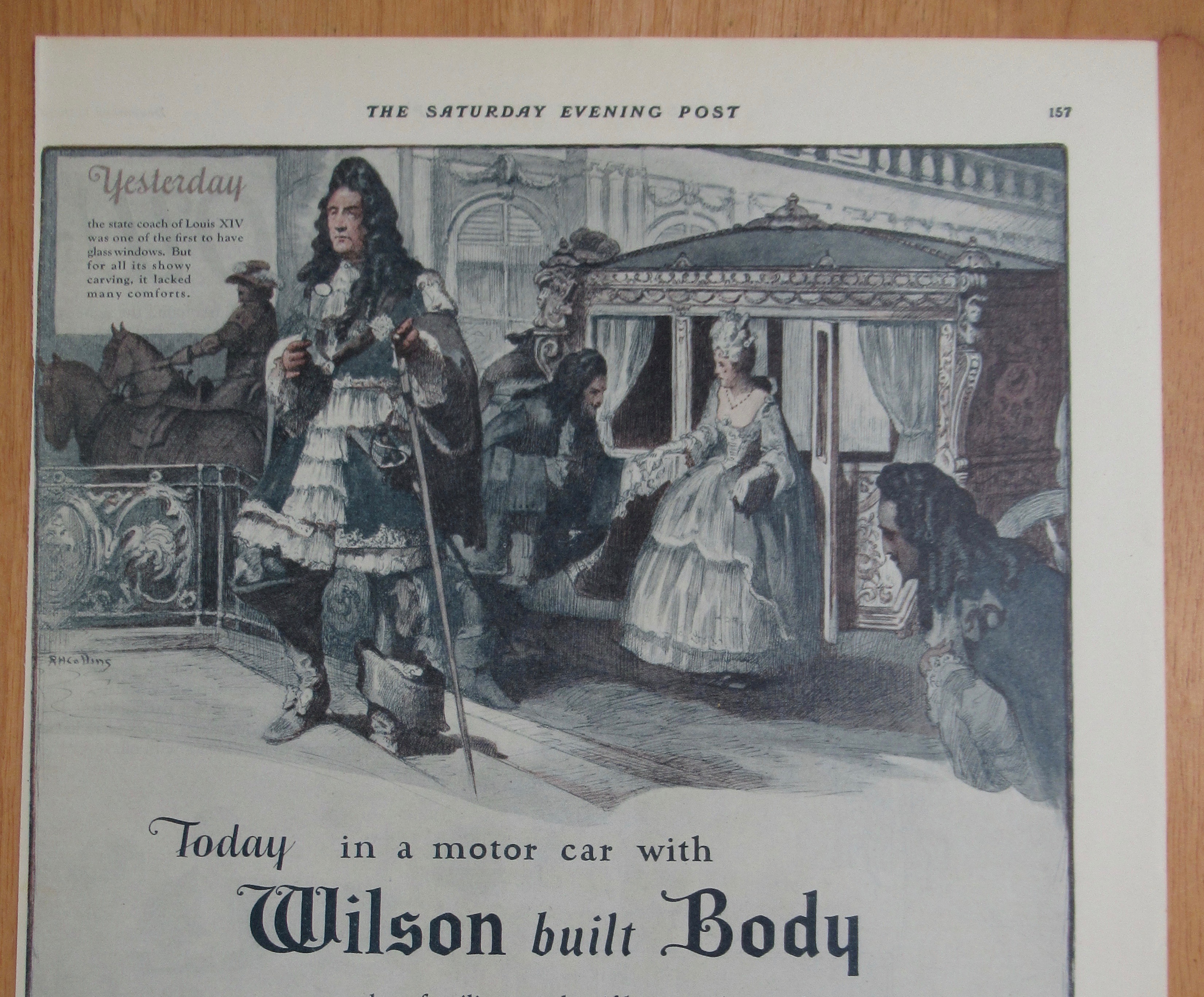 1924 Wilson Body Company with Woman & Carriage