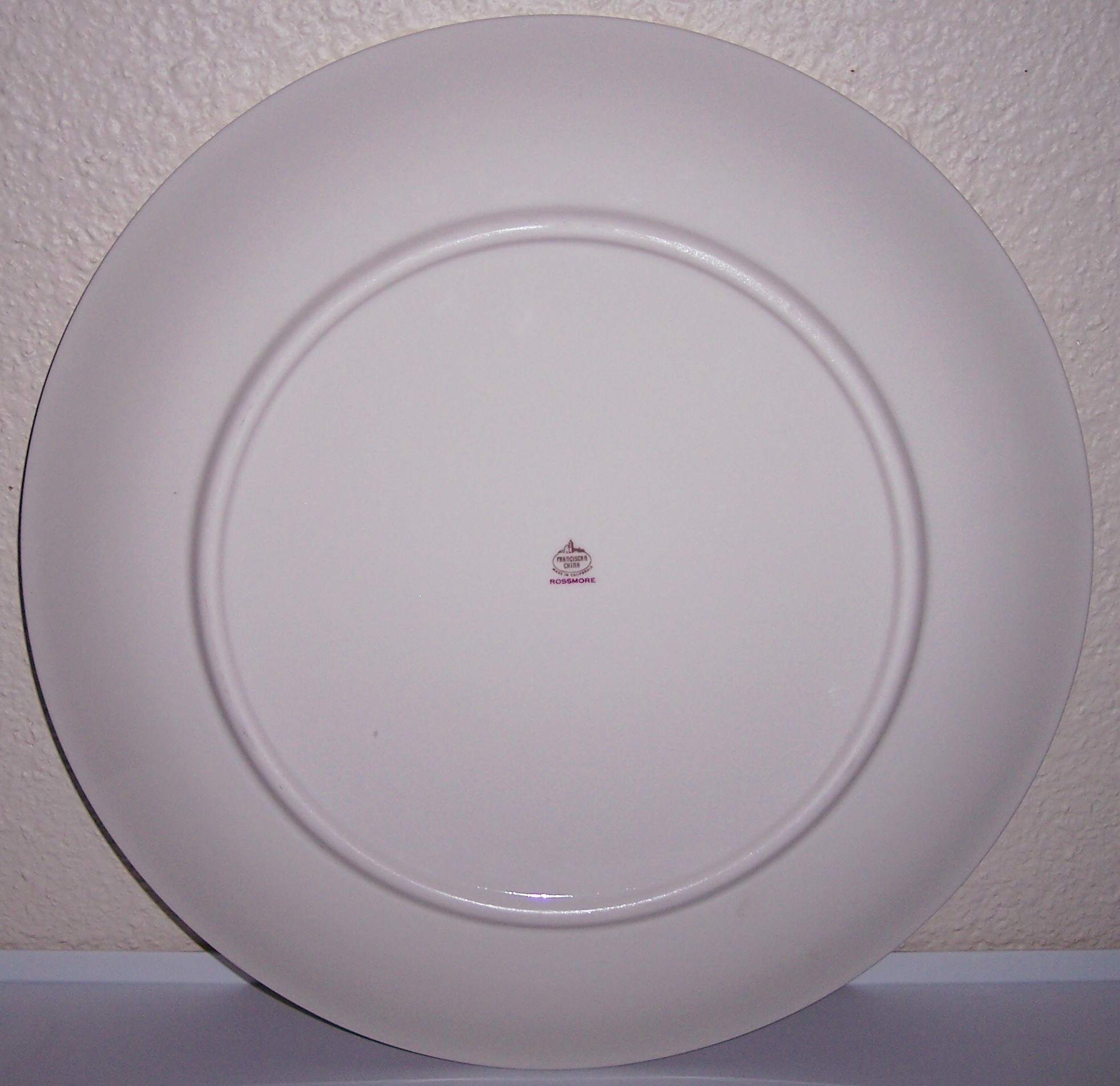 Franciscan Pottery Fine China Rossmore Chop Plate
