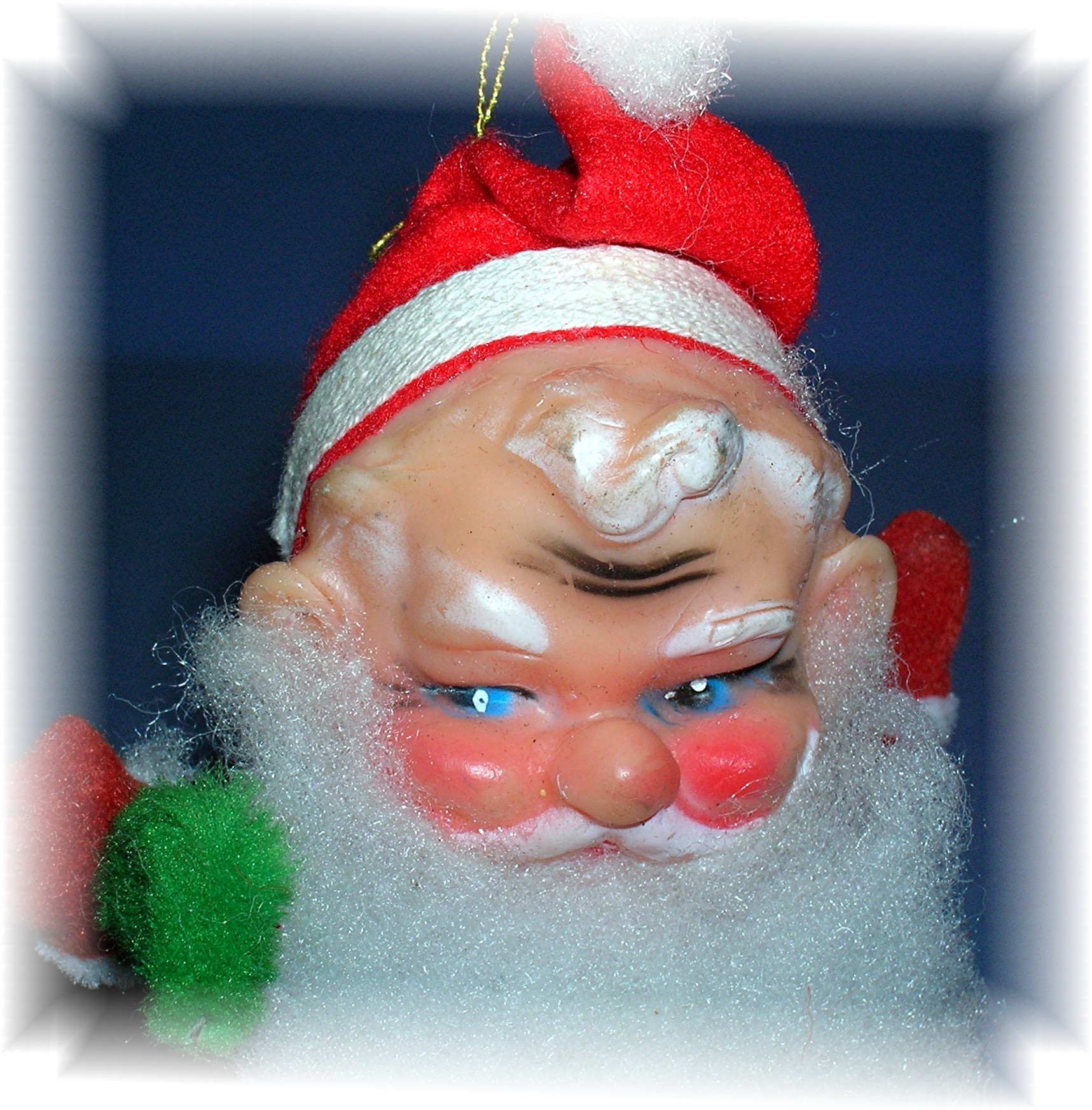 5 1/2 Inch Rubber Faced Vintage Ornament....