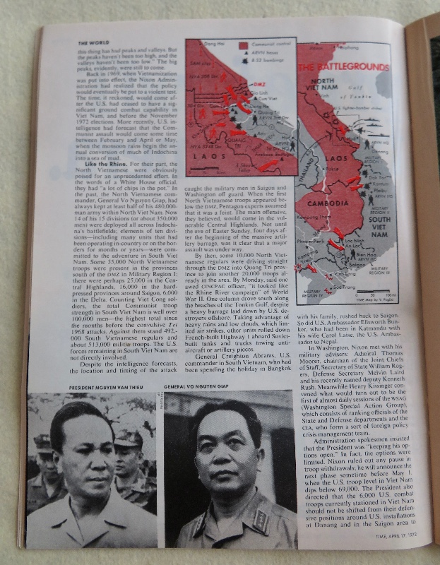 Time Magazine April 17, 1972 Vietnam: The Big Test