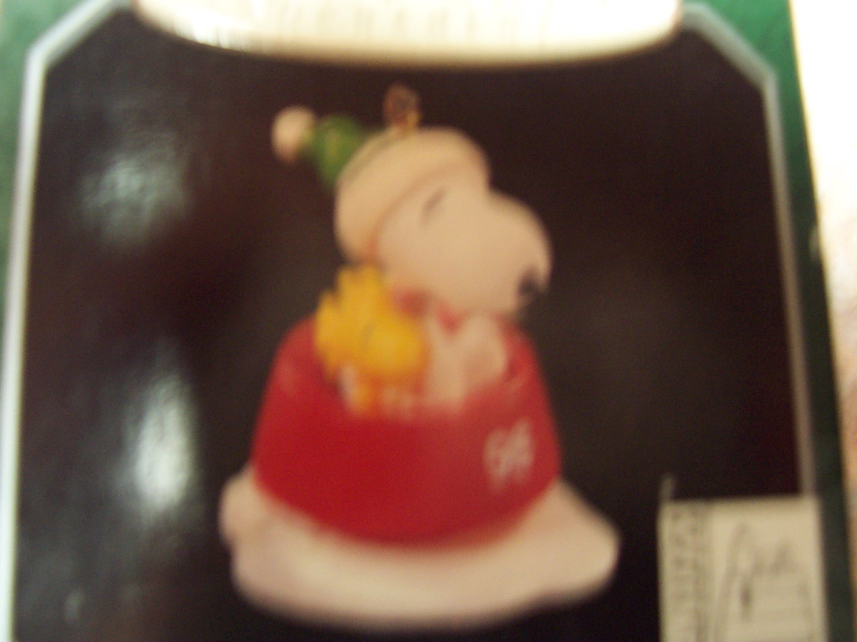 Snoopy Ornament Hallmark Winter Fun set of 2