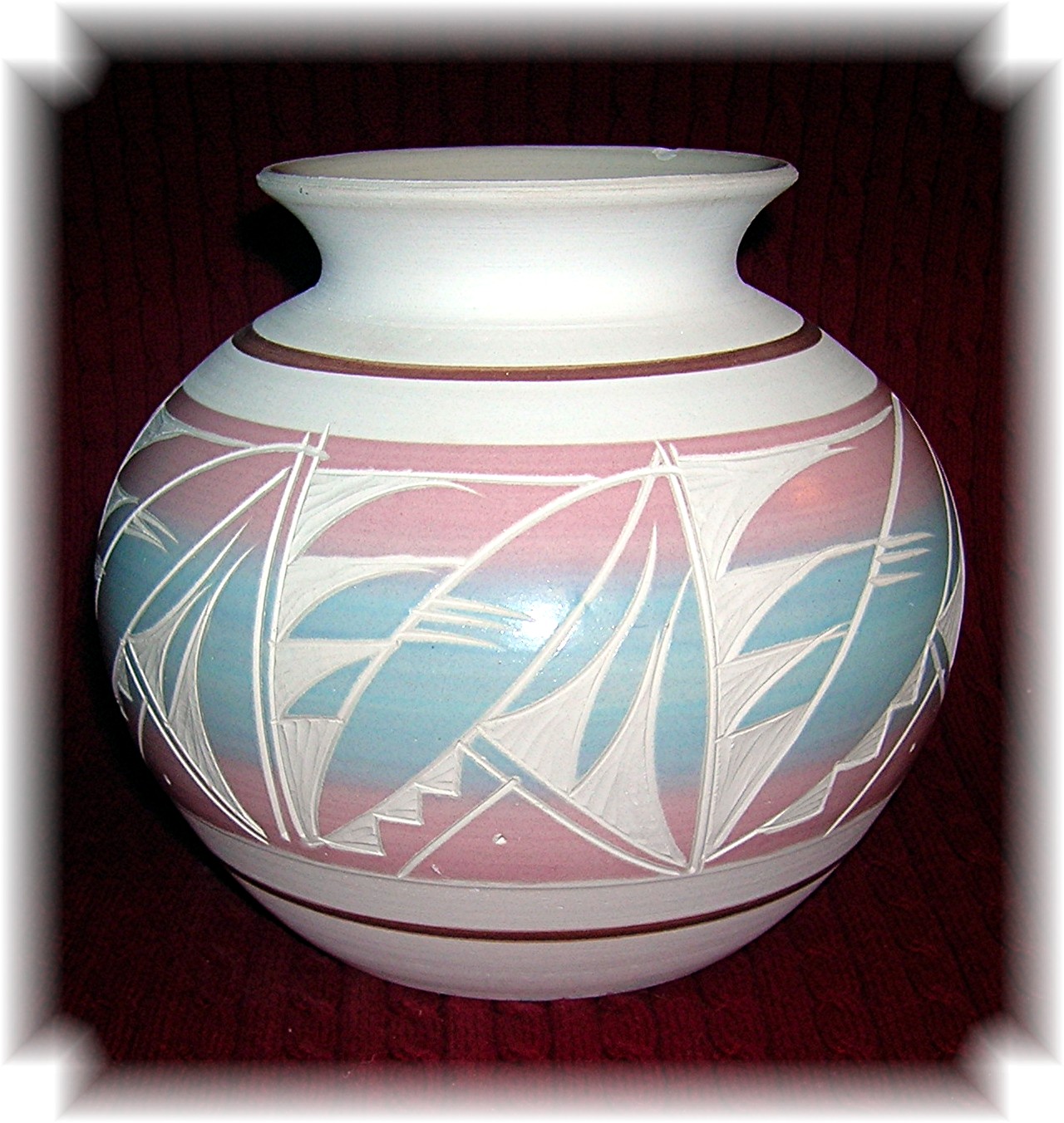 Mexican Pot Signed R Gonza Etched
