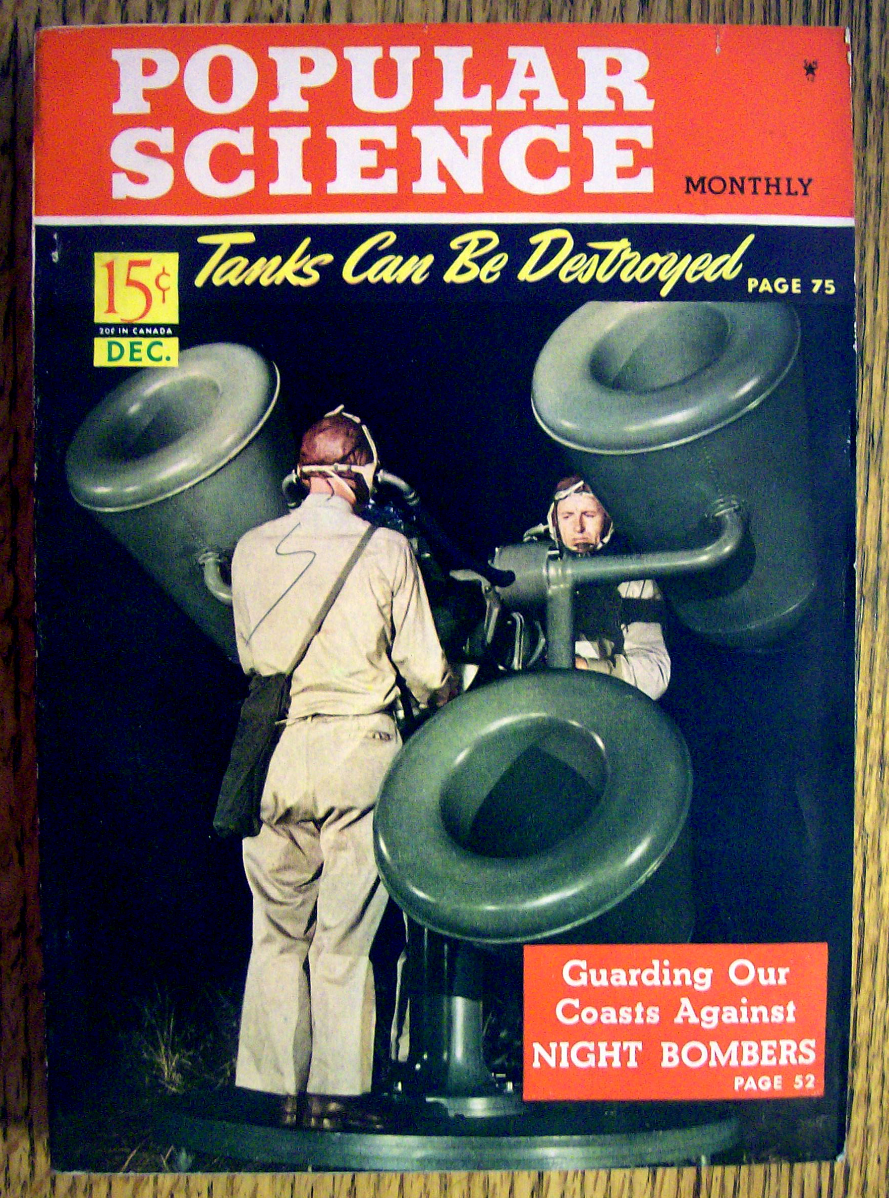 Popular Science Magazine-December 1941-Night Bombers