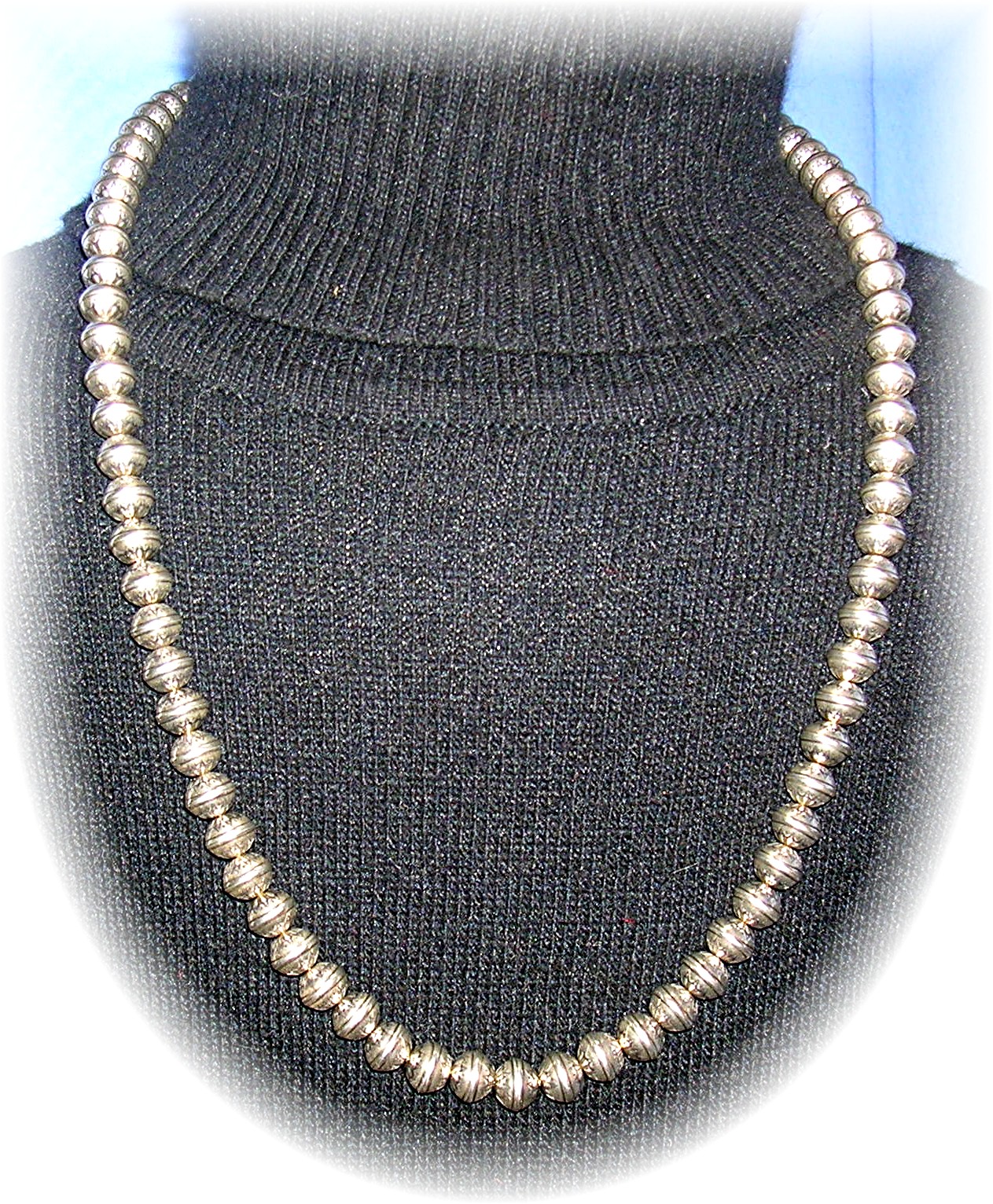 Native American Sterling Silver Beads