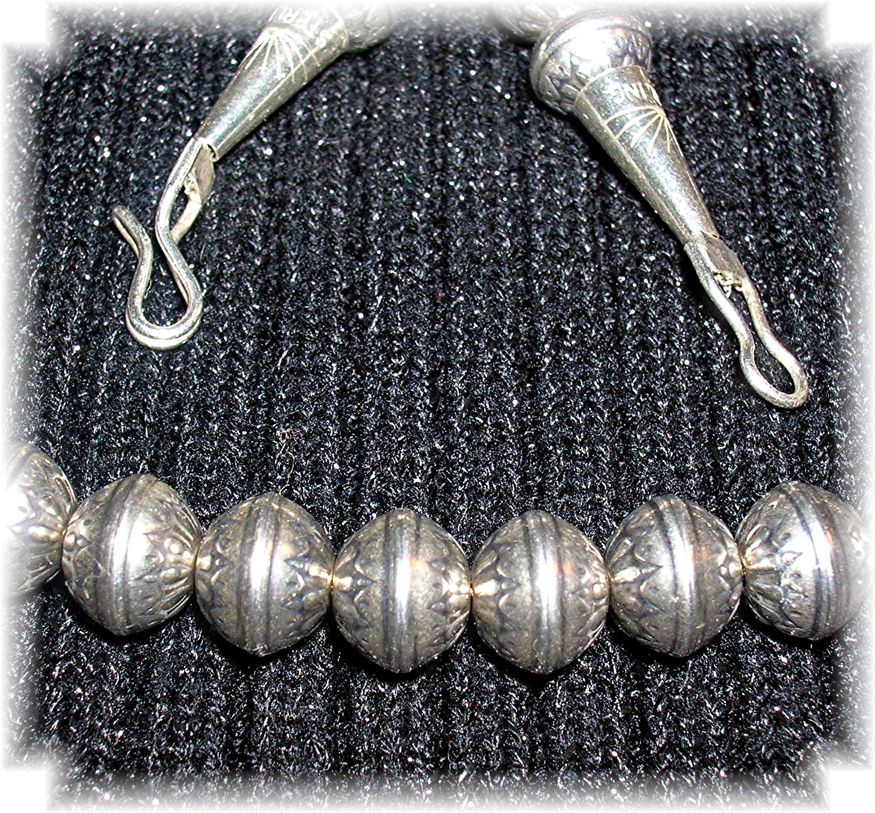 Native American Sterling Silver Beads