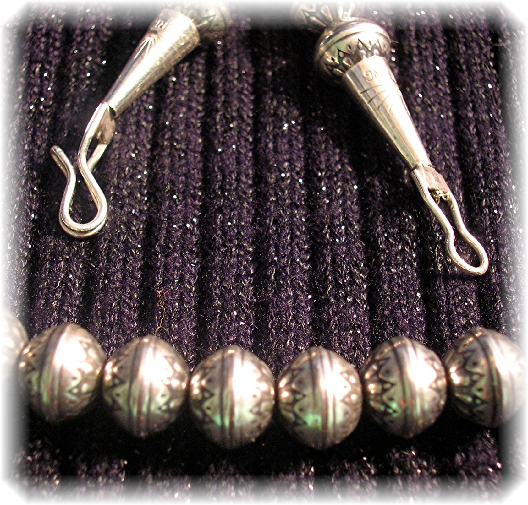 Native American Sterling Silver Beads