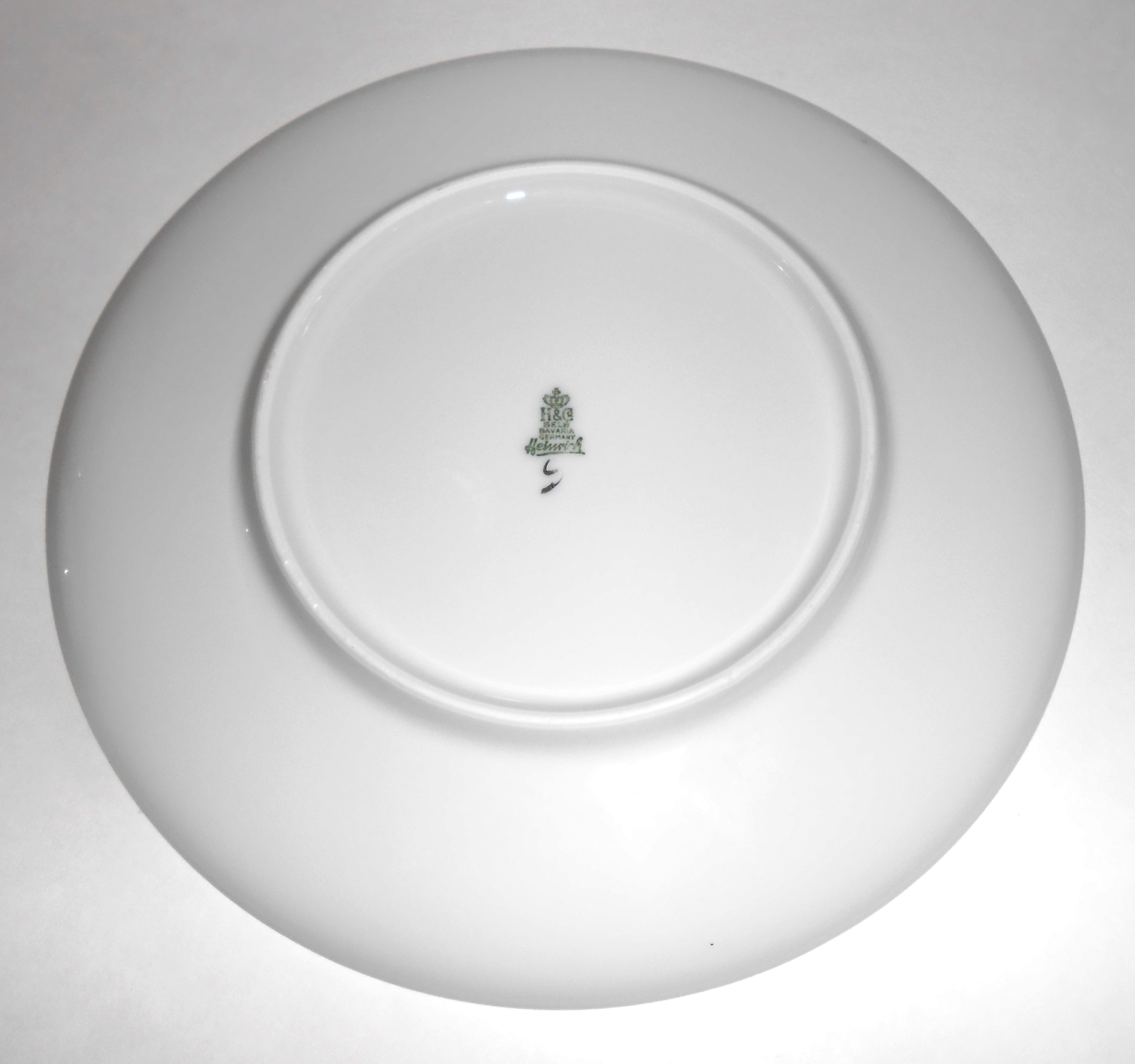 H & C Heinrich Porcelain Platinum Band Salad Plate!