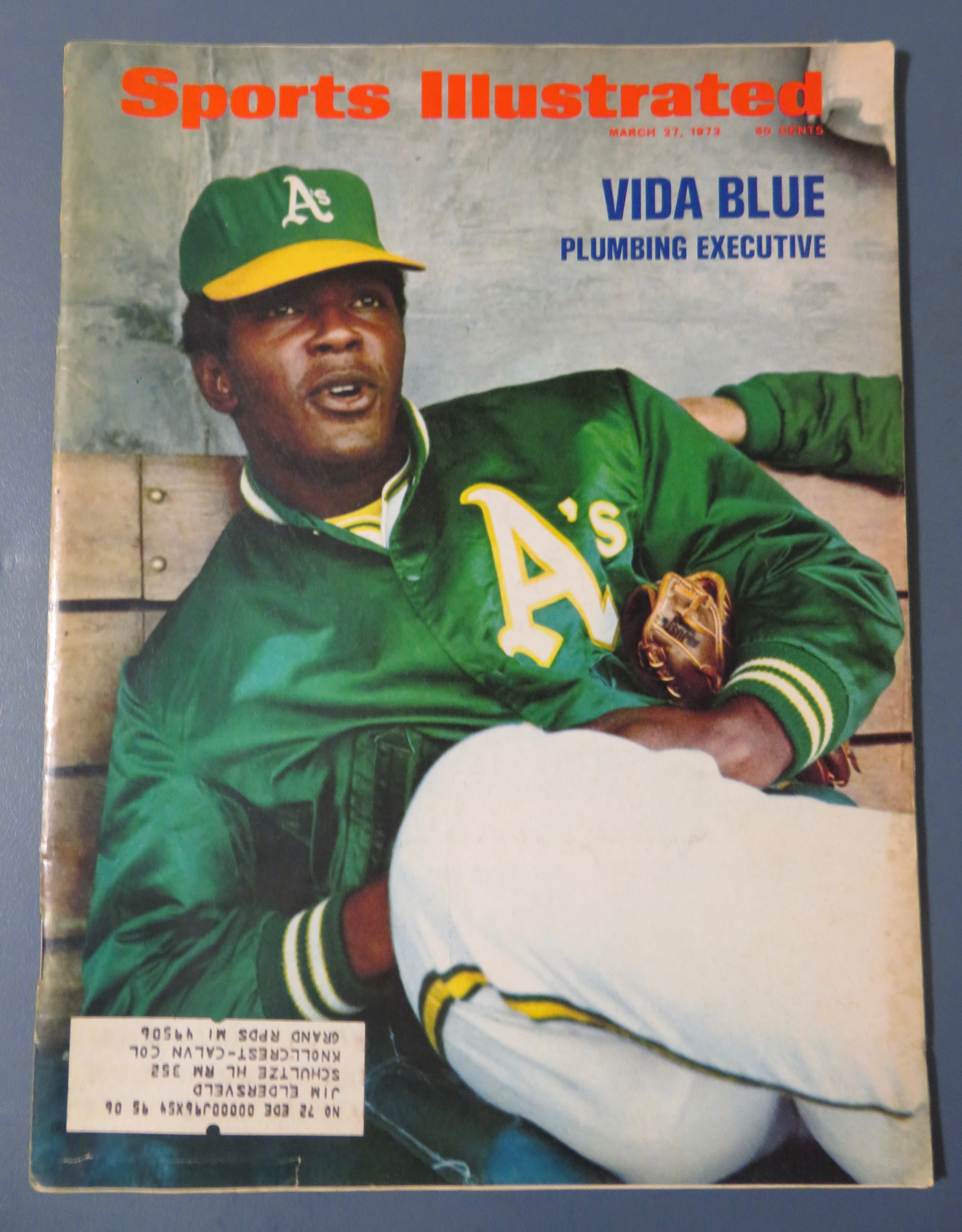 Sports Illustrated Magazine -March 27, 1972- Vida Blue