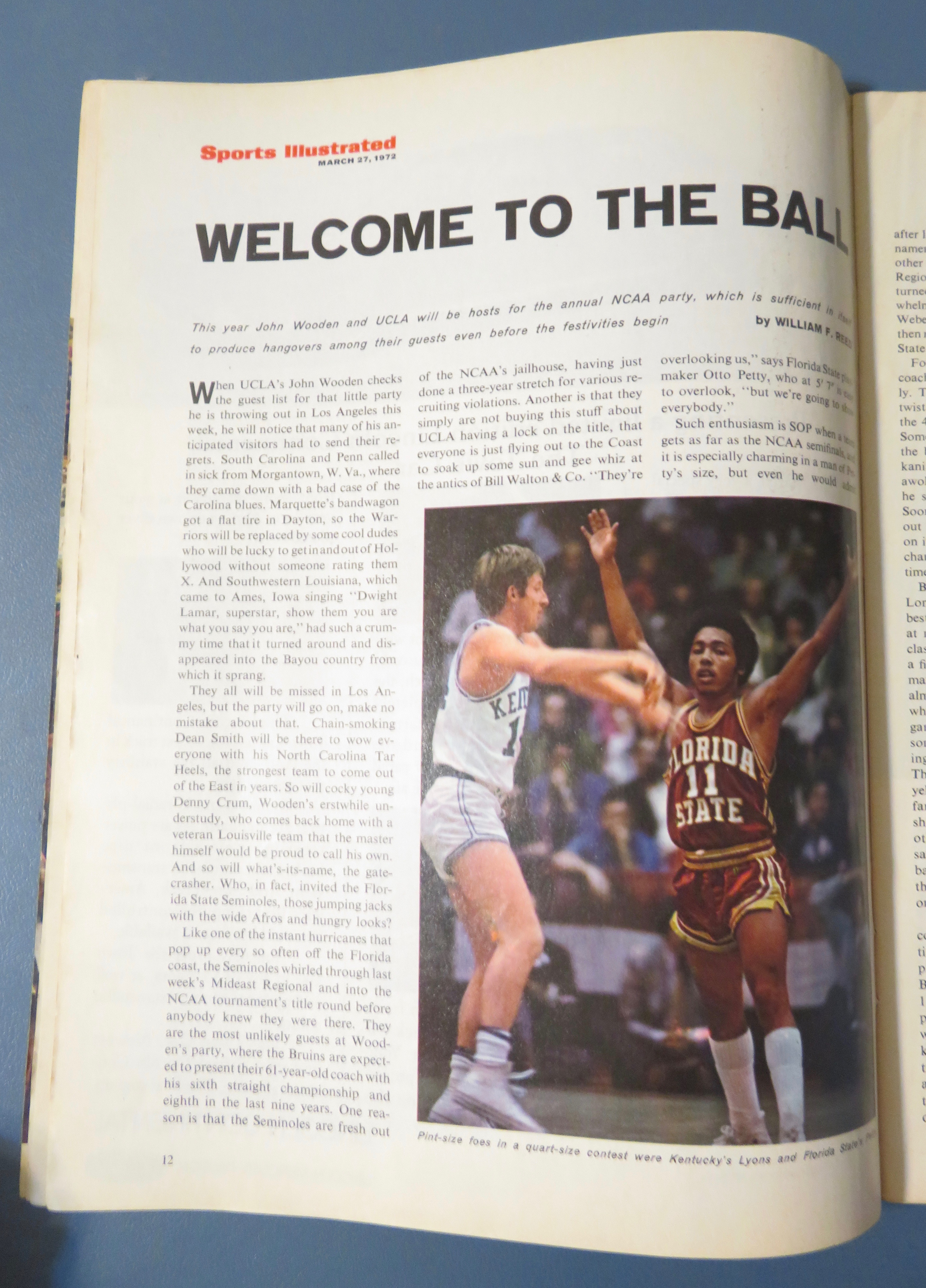 Sports Illustrated Magazine -March 27, 1972- Vida Blue