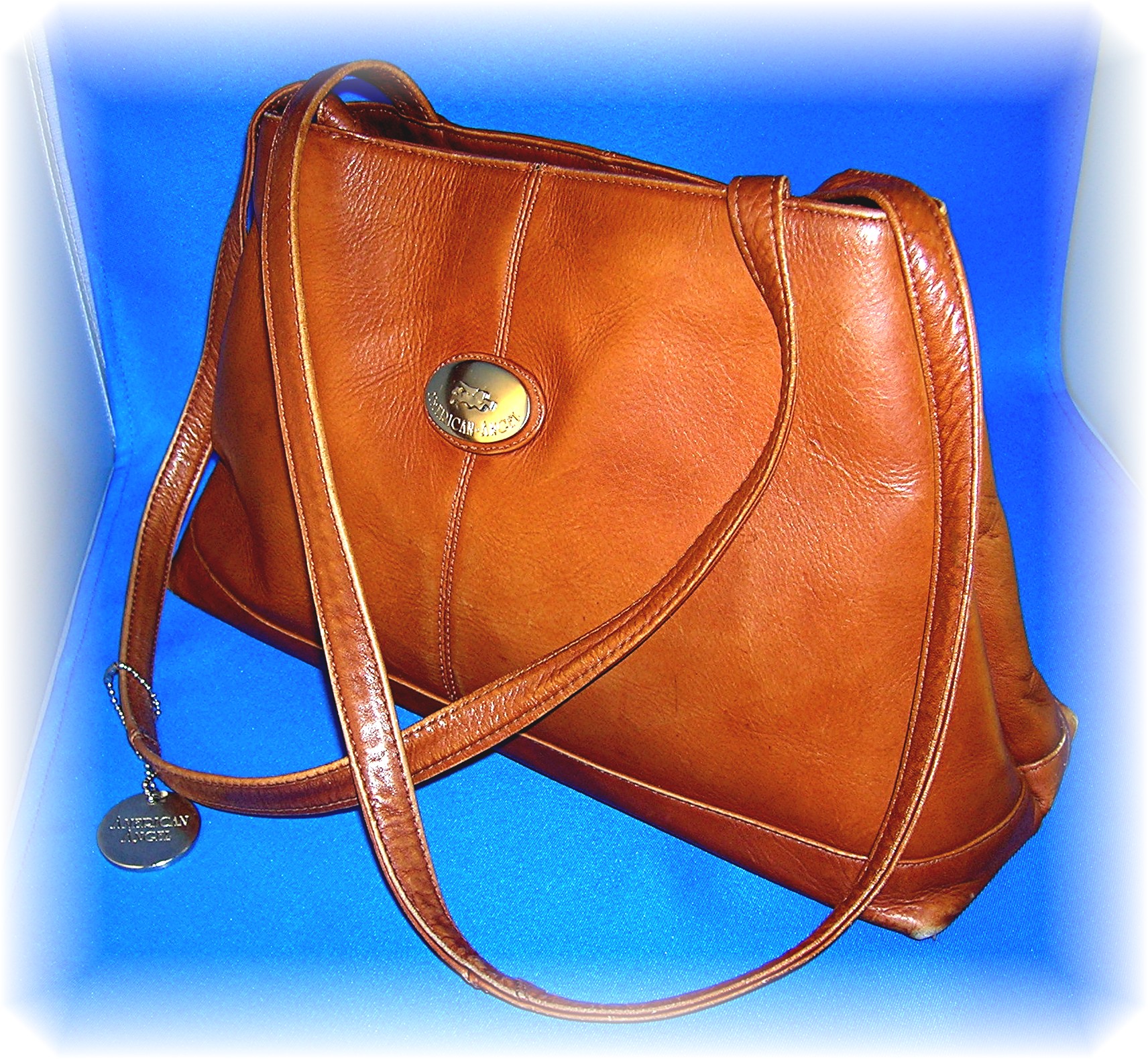 Vintage American Angel Leather Handbag Purse