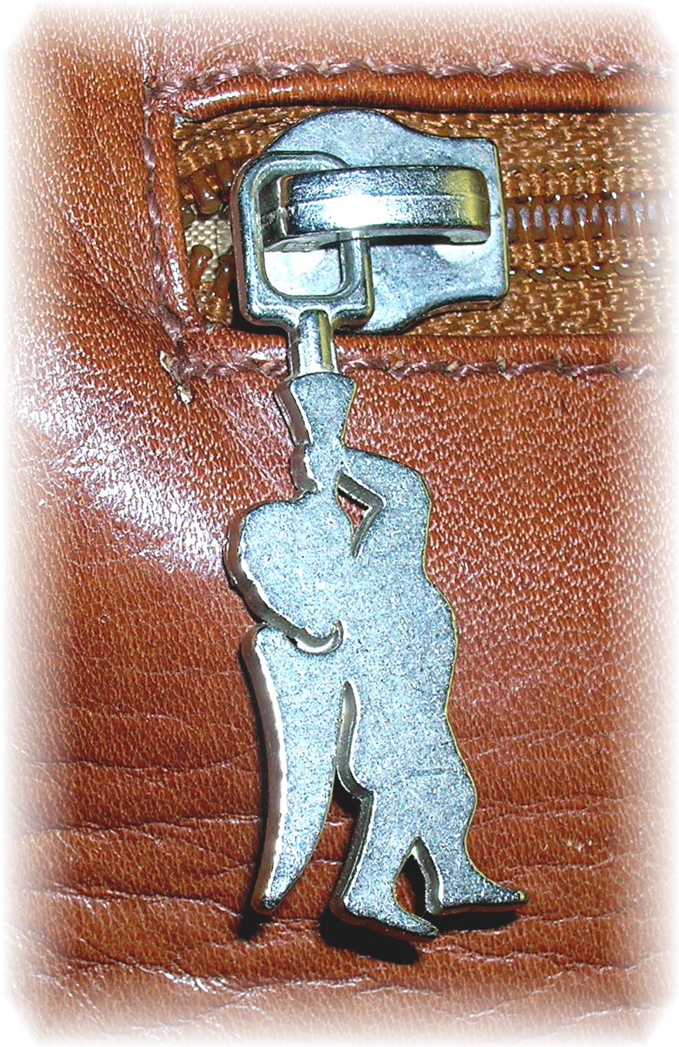Vintage American Angel Leather Handbag Purse