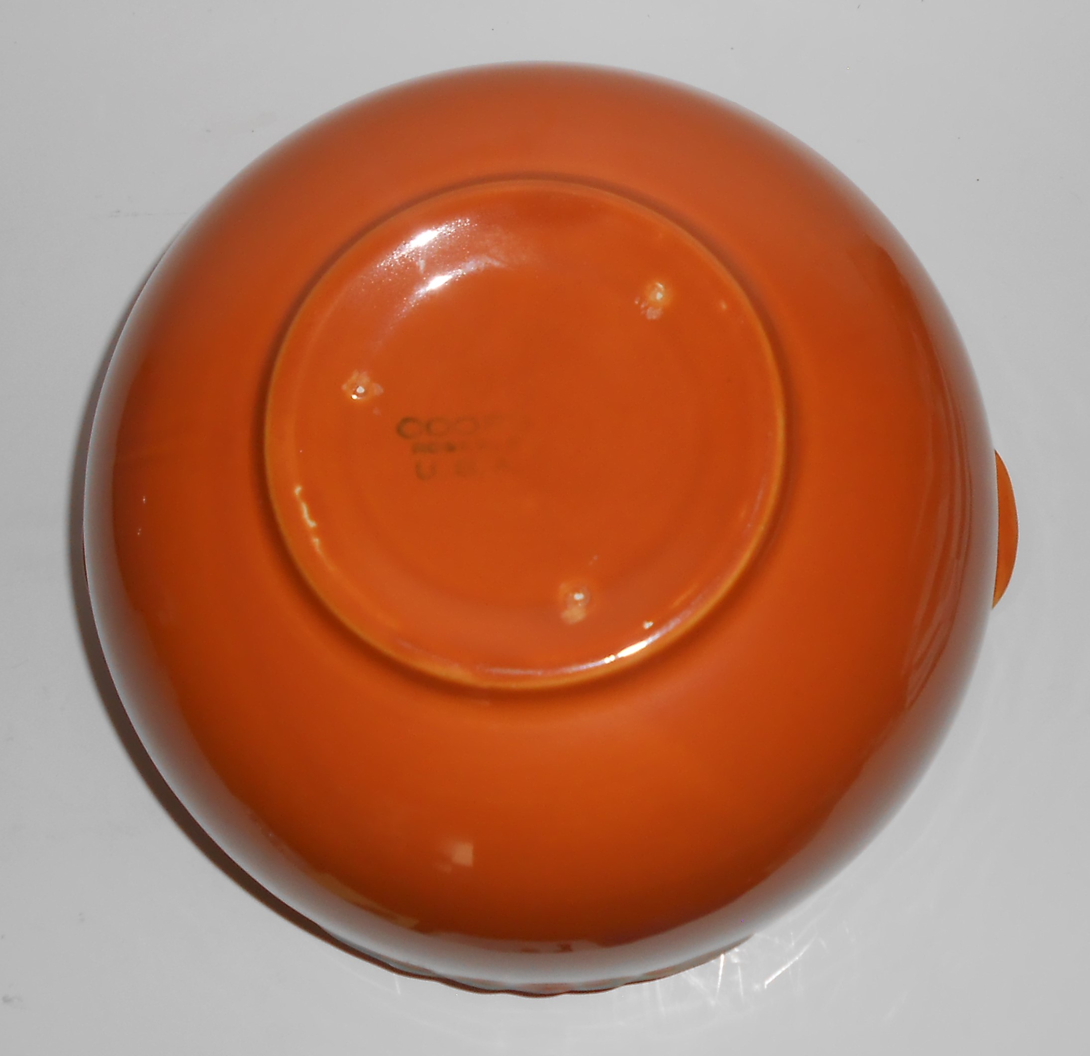 Coors Pottery Rosebud Orange LARGE 7 Pint Pudding Bowl