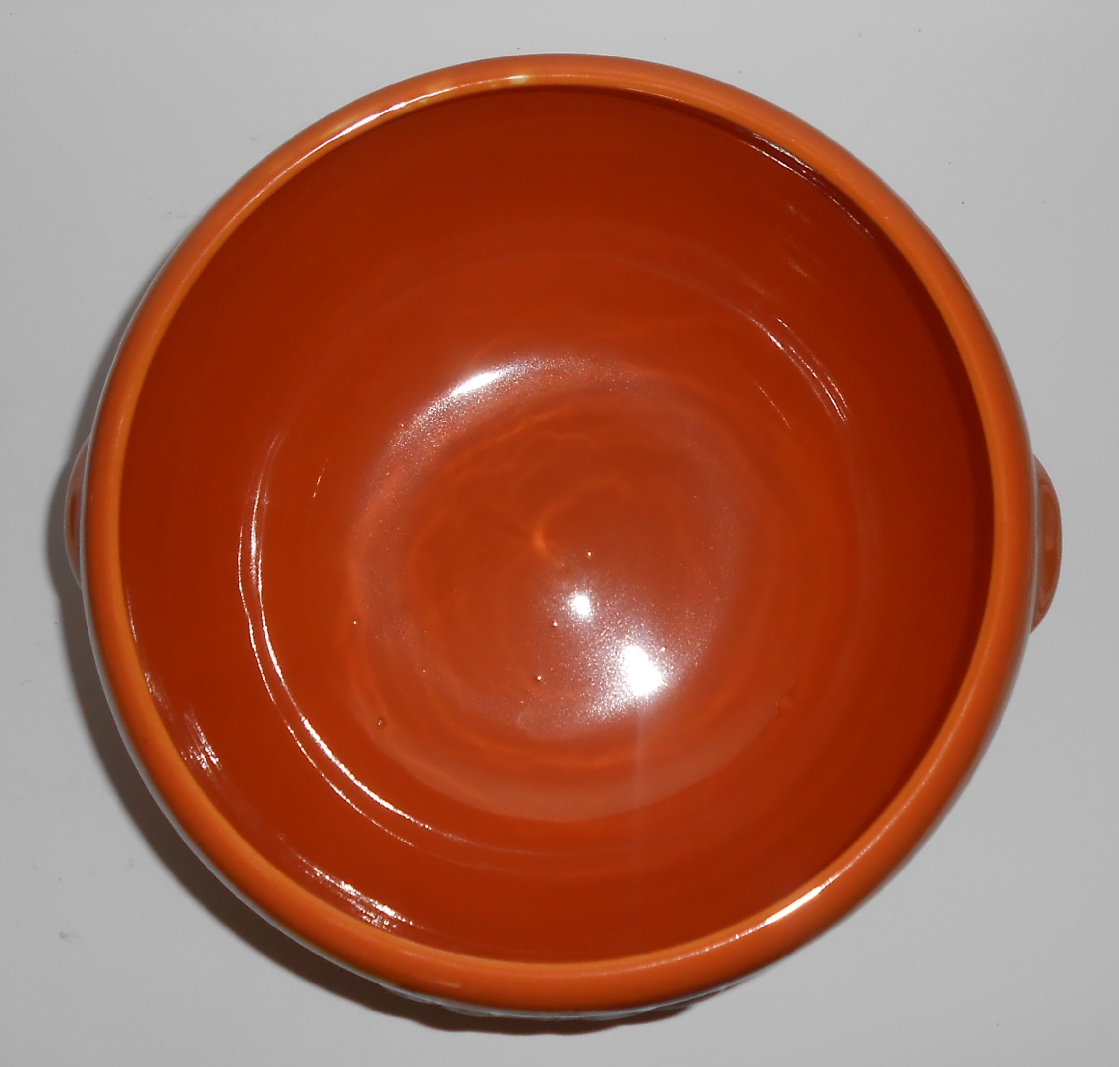 Coors Pottery Rosebud Orange LARGE 7 Pint Pudding Bowl