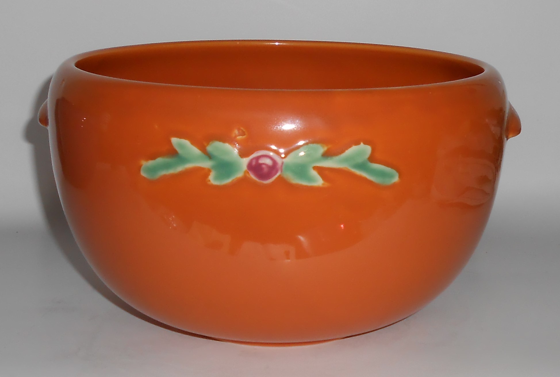 Coors Pottery Rosebud Orange LARGE 7 Pint Pudding Bowl