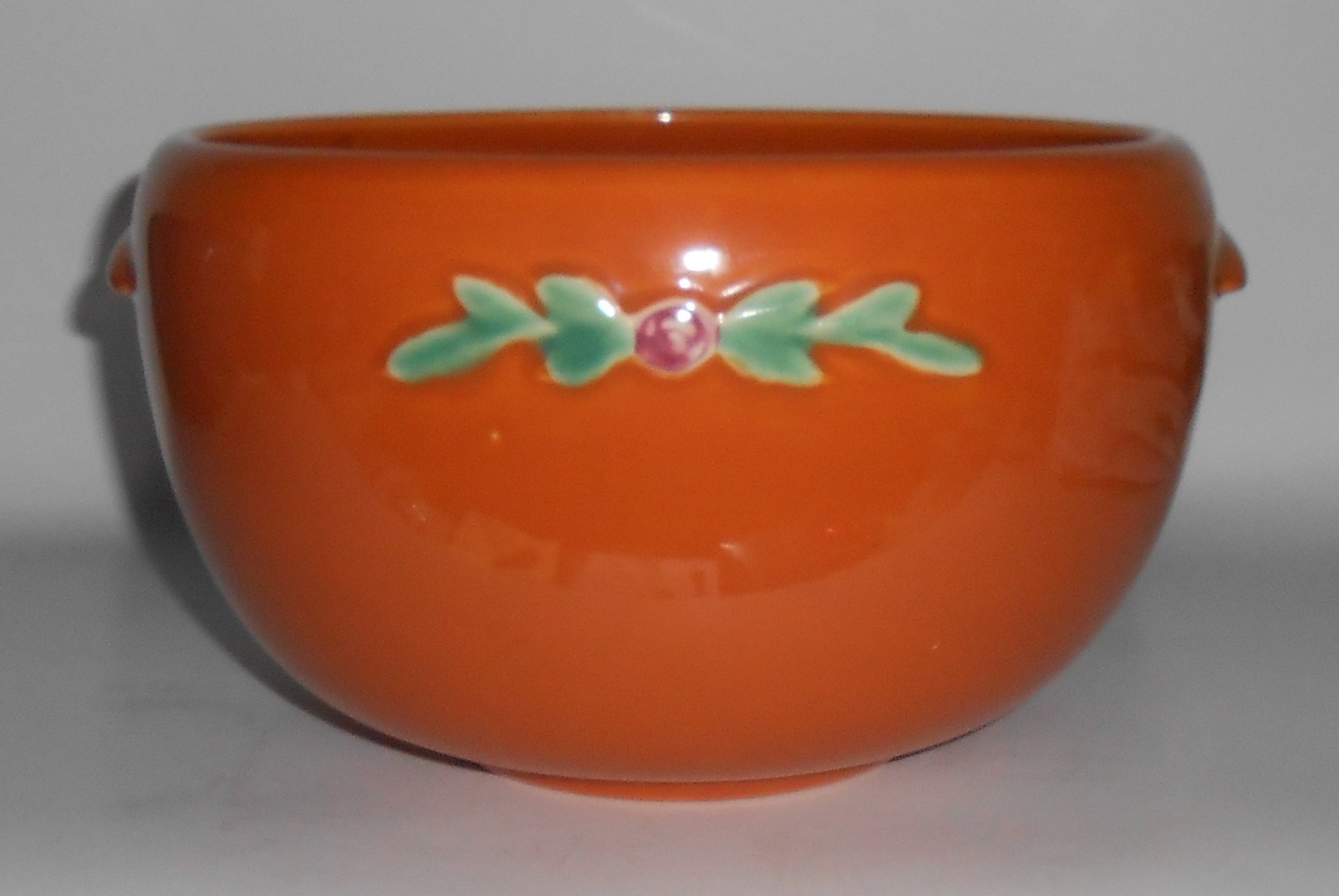 Coors Pottery Rosebud Orange LARGE 7 Pint Pudding Bowl