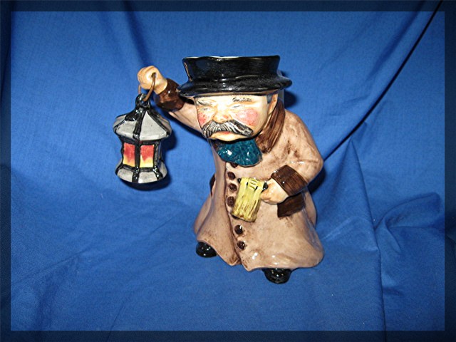 Staffordshire  Dickens Toby Jug Night Watchman