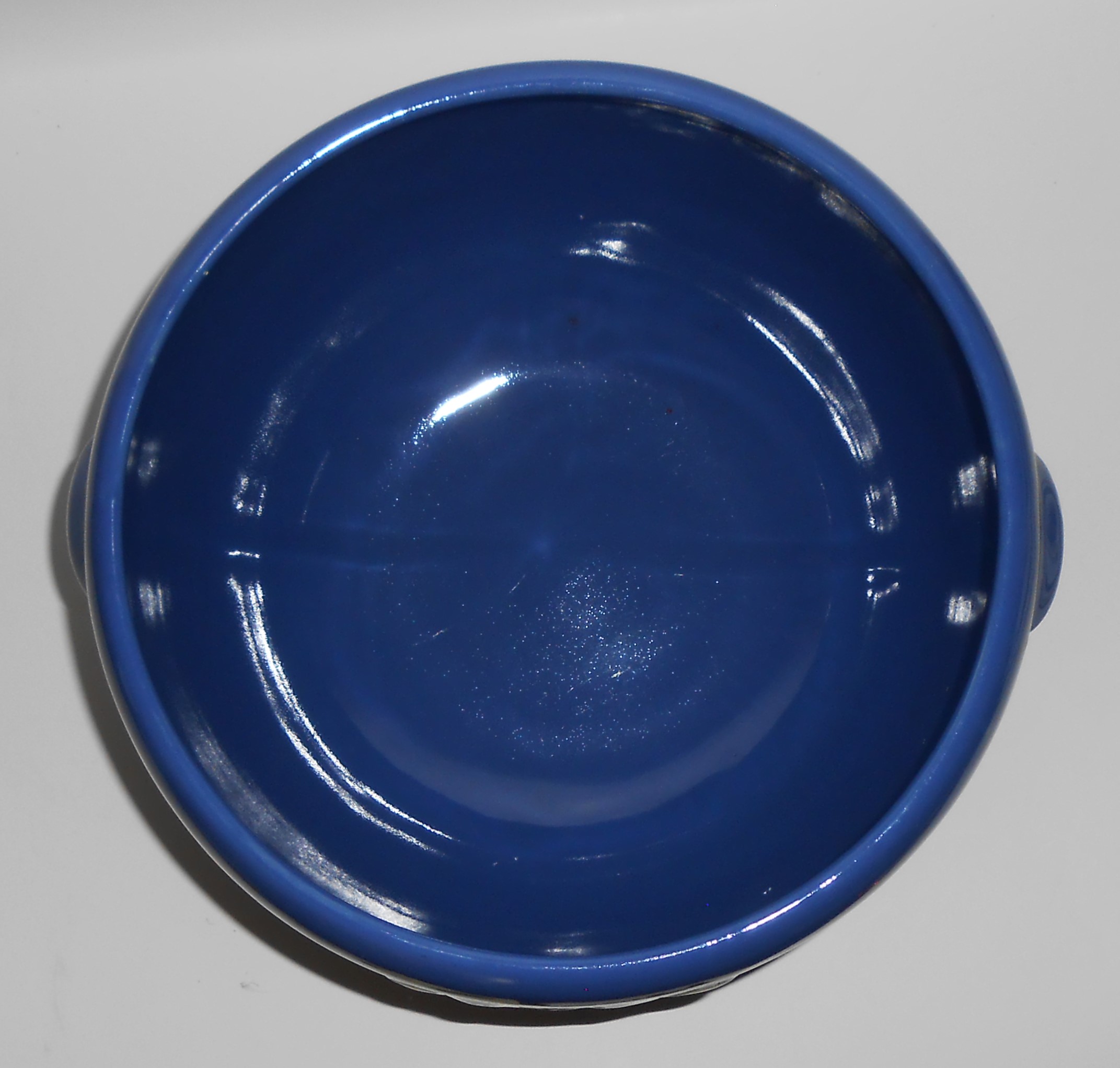 Coors Pottery Rosebud Blue LARGE 7 Pint Pudding Bowl