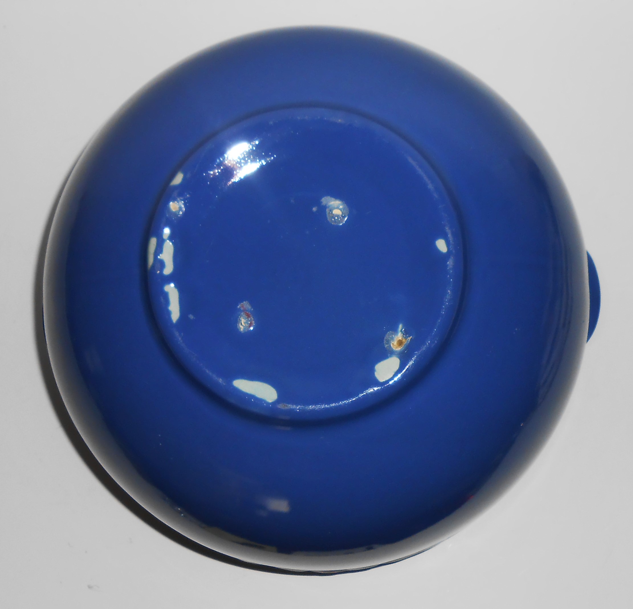 Coors Pottery Rosebud Blue LARGE 7 Pint Pudding Bowl