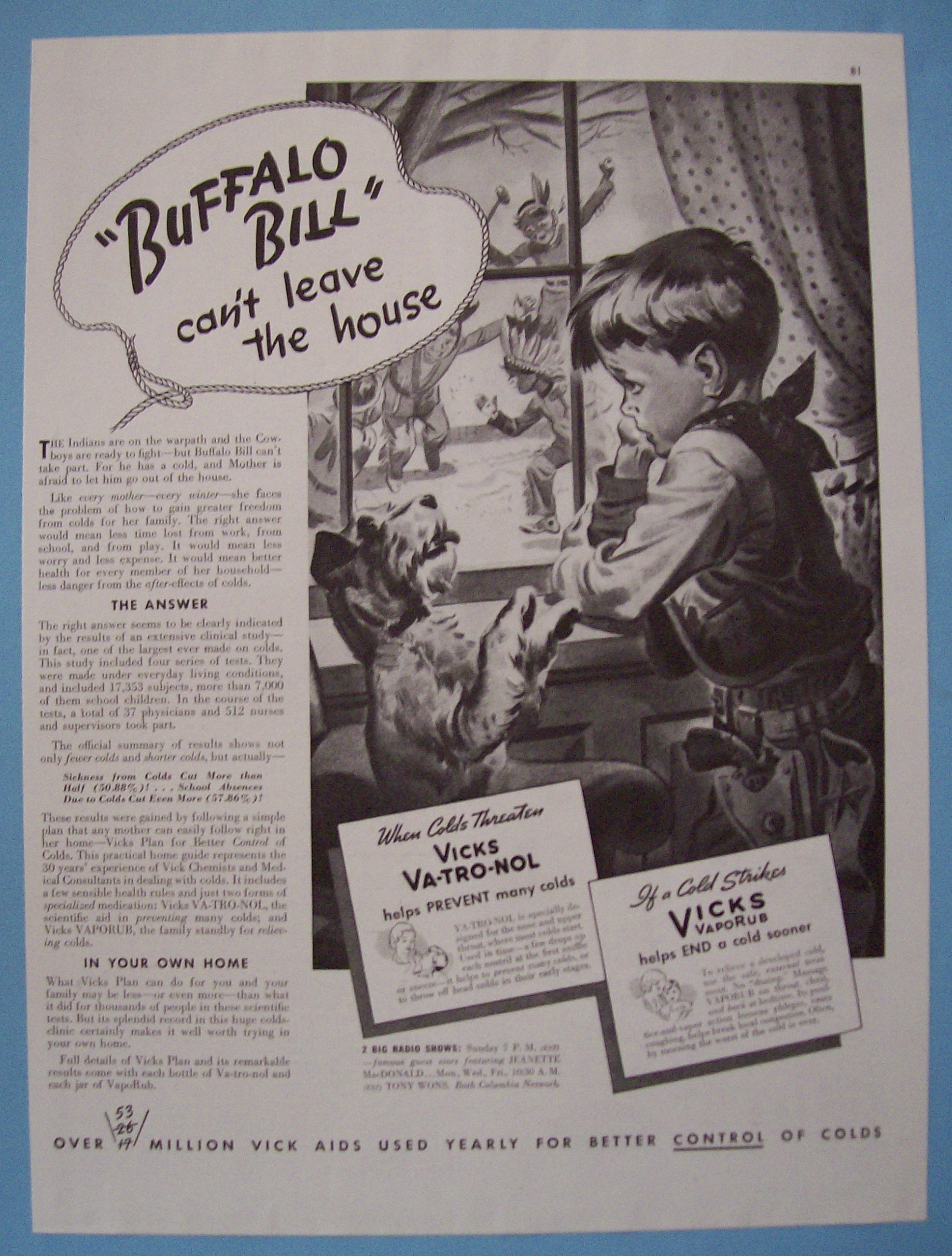 Vintage Ad: 1938 Vicks VapoRub