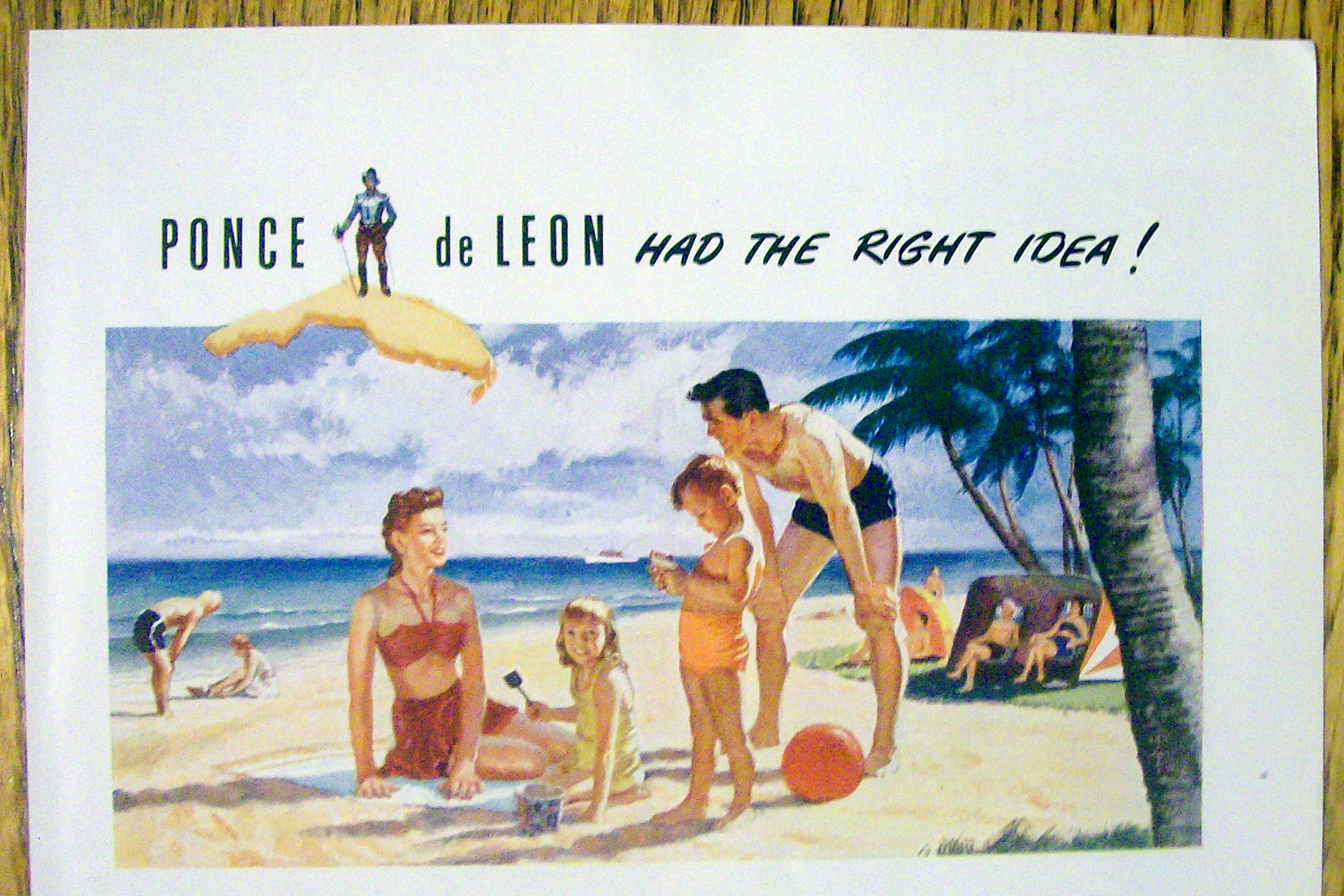 1947 Come to Florida (The Sunshine State) w/Beach Scene