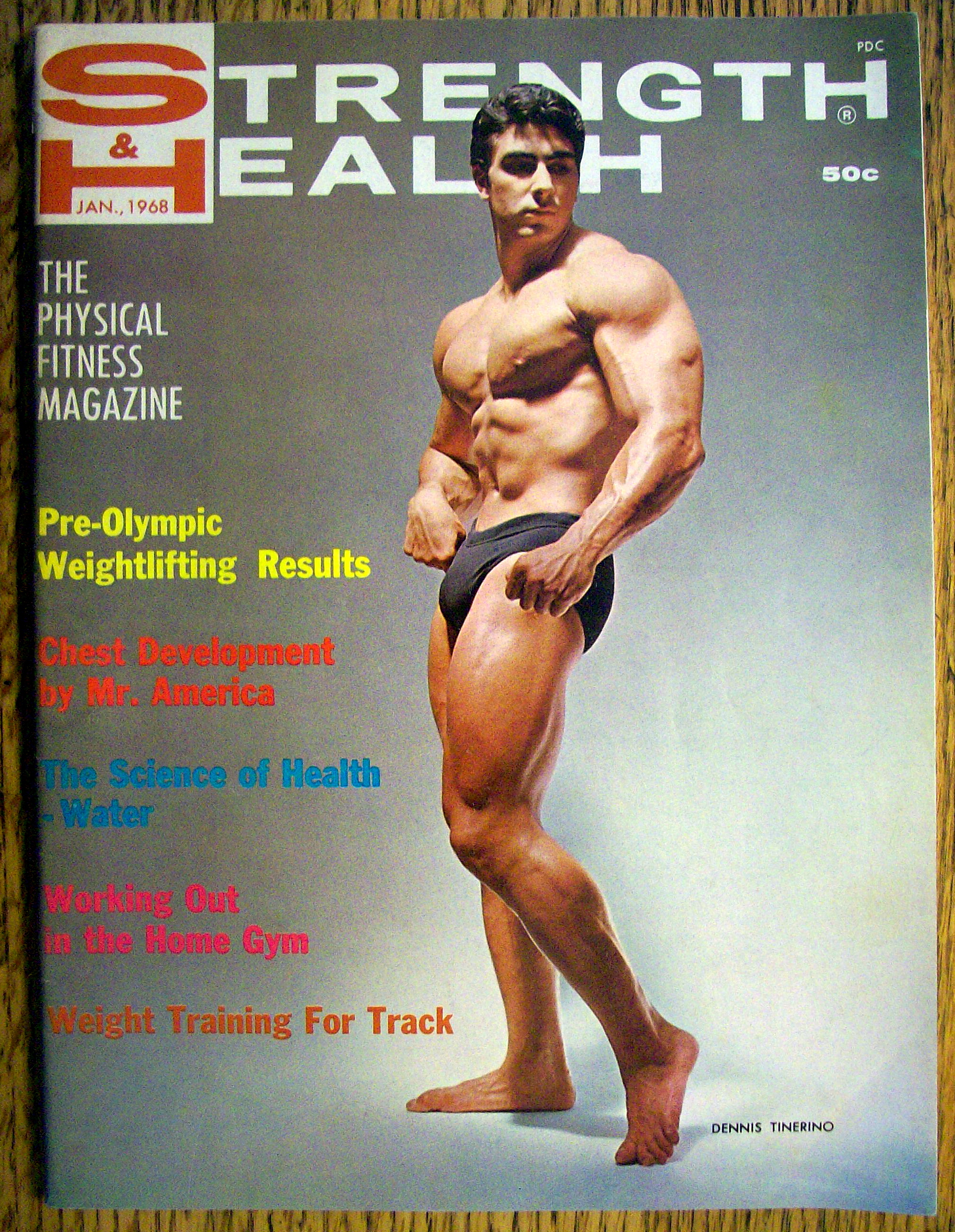 Strength & Health Magazine-January 1968-Dennis Tinerino