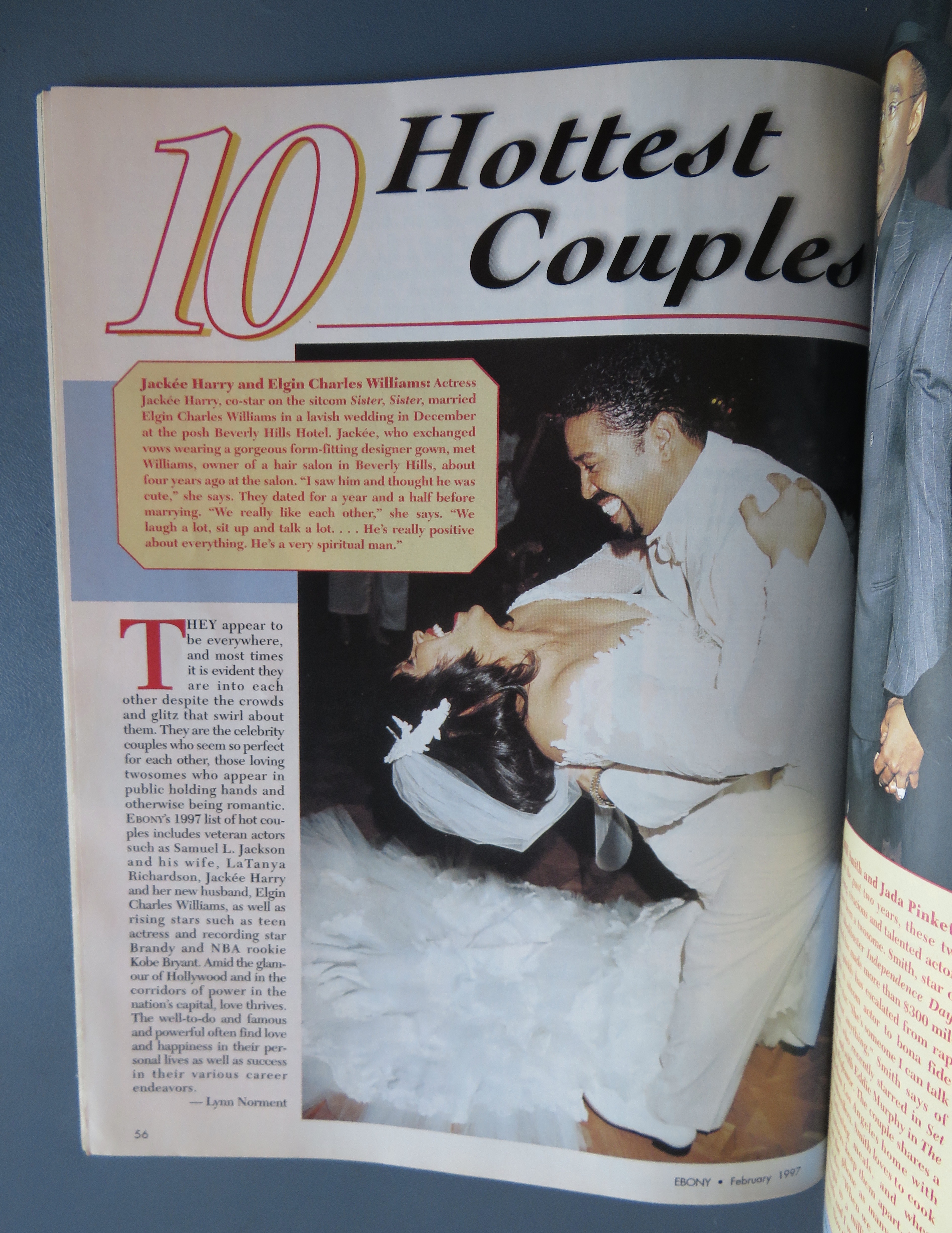 Ebony Magazine - February 1997 - 10 Hottest Couples