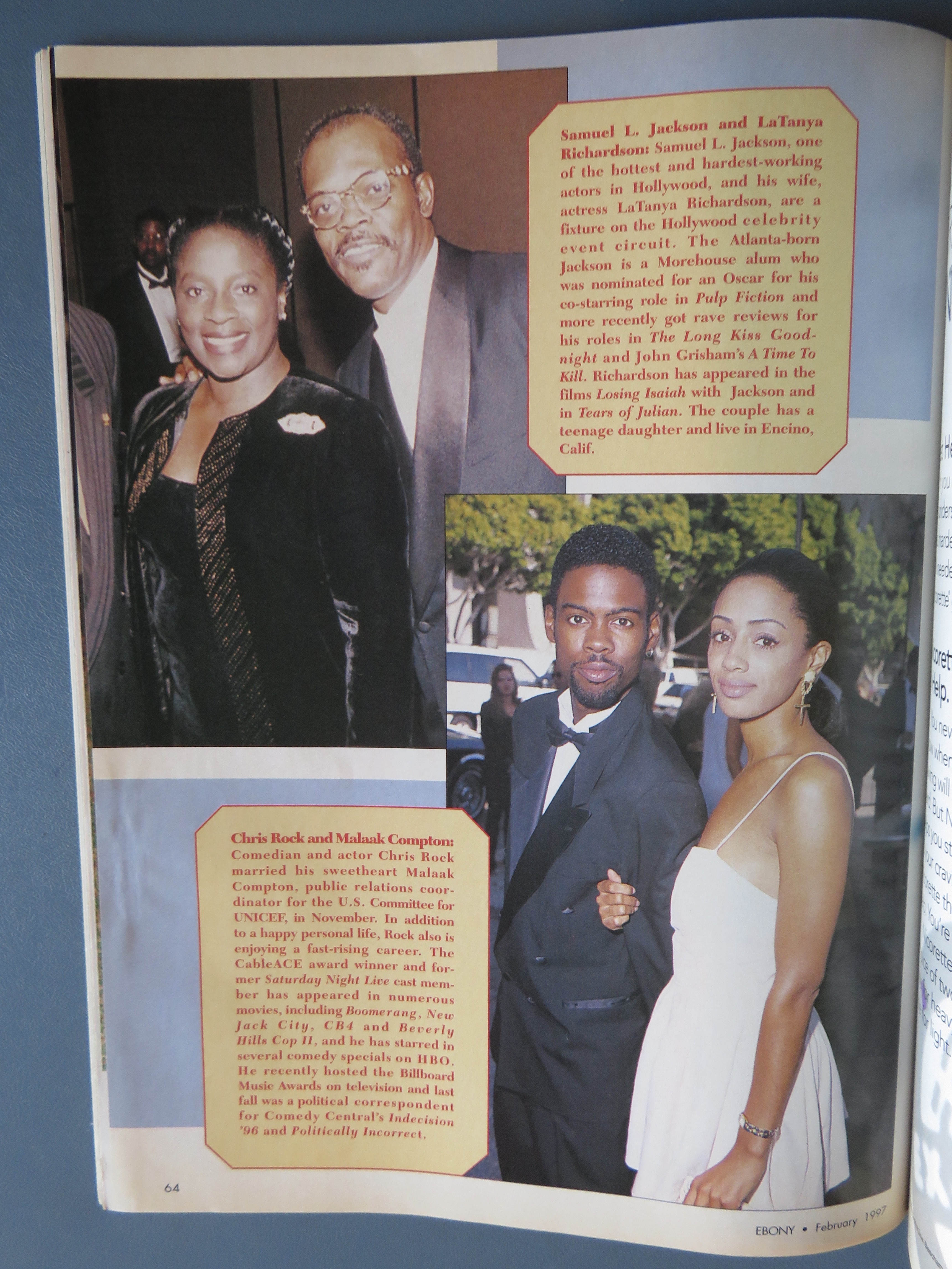 Ebony Magazine - February 1997 - 10 Hottest Couples