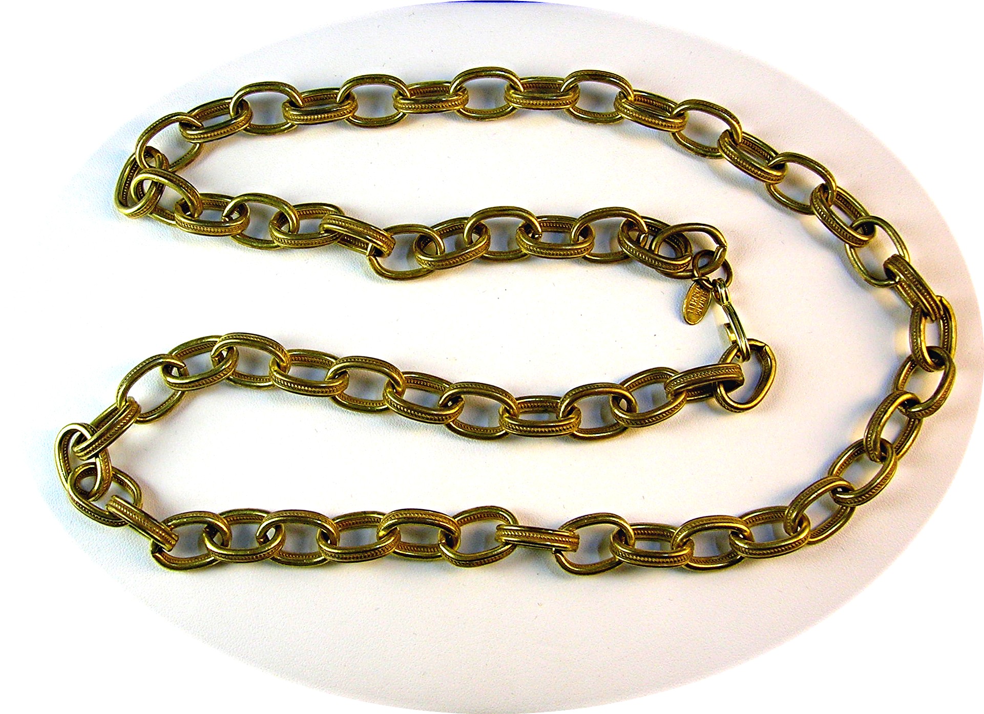 MIRIAM HASKELL Gold Link Chain