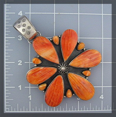 David Troutman  Spiny Oyster Sterling Silver Pendant