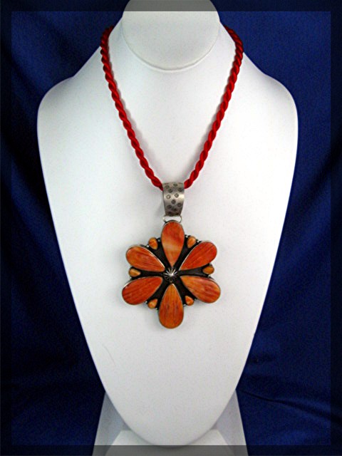 David Troutman  Spiny Oyster Sterling Silver Pendant