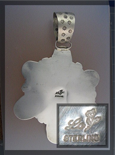 David Troutman  Spiny Oyster Sterling Silver Pendant