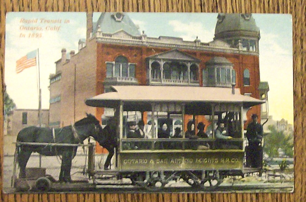 Rapid Transit in Ontario, Calif. 1895