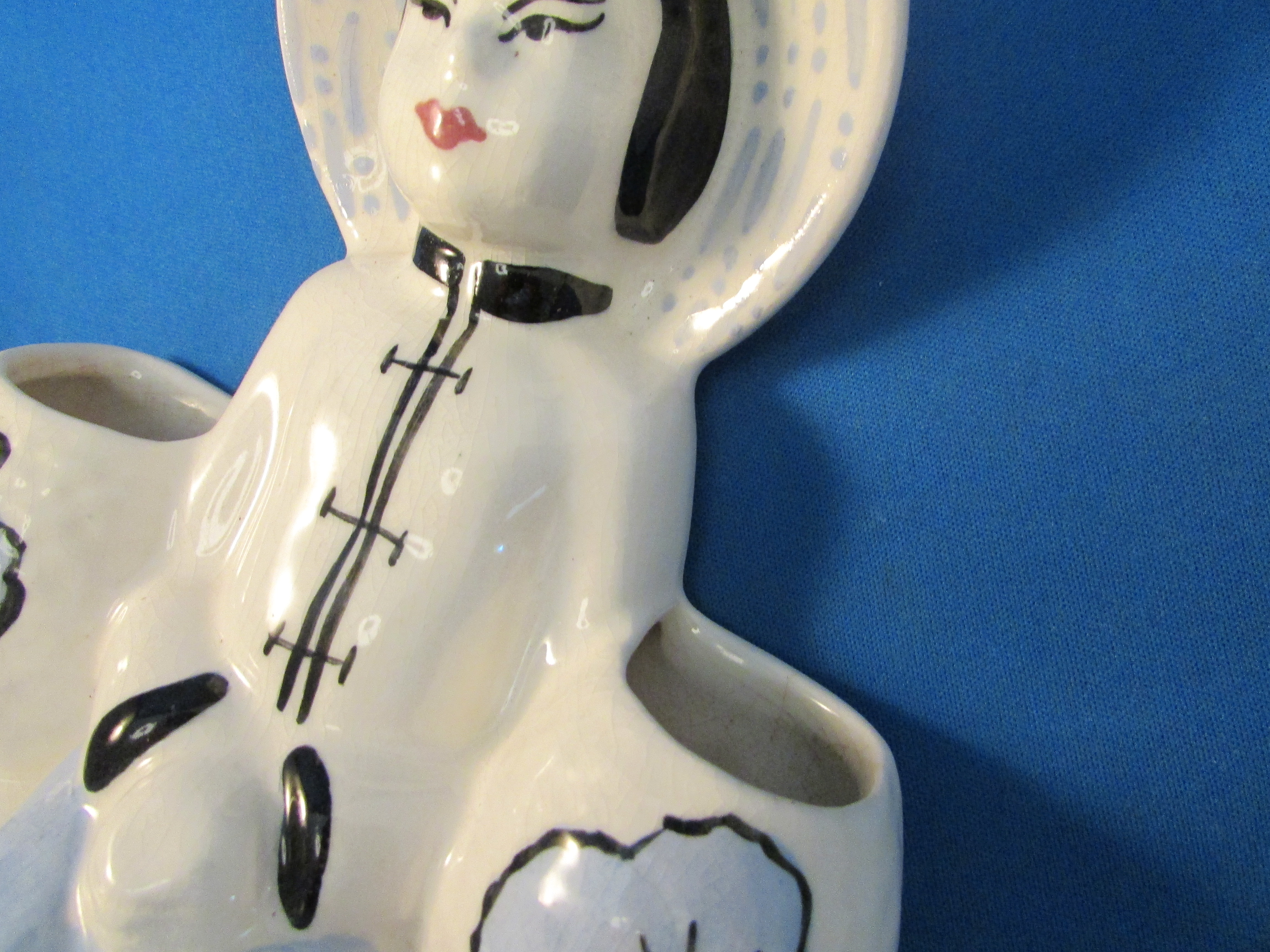 Mid Century Oriental Wall Pocket