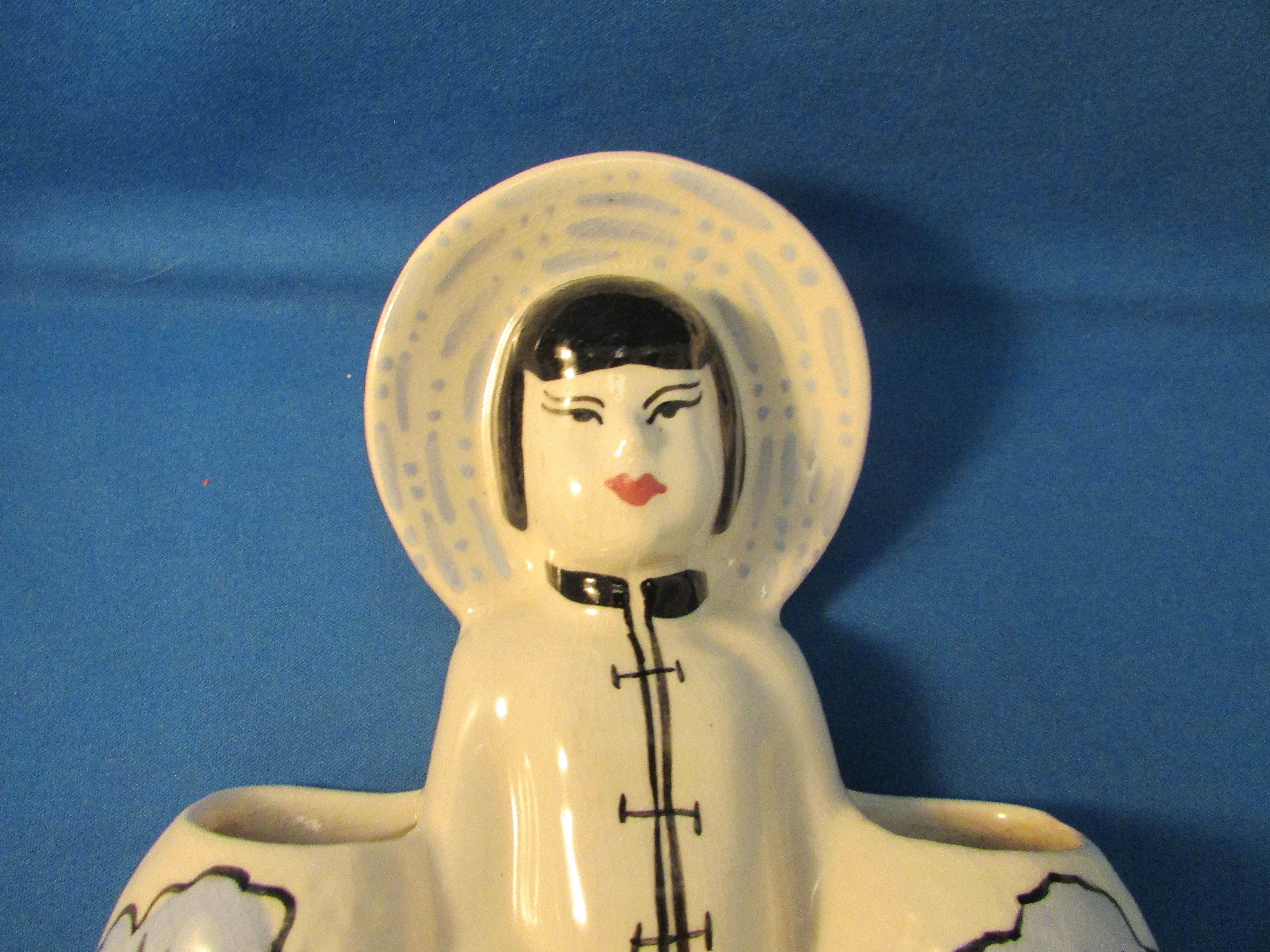 Mid Century Oriental Wall Pocket